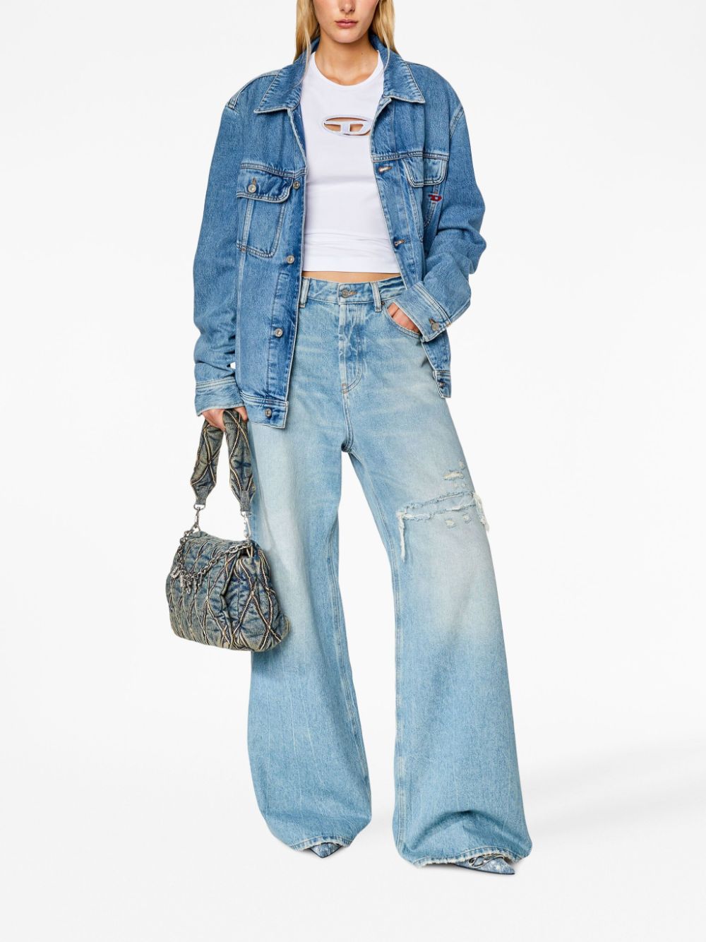 DIESEL Classic Round Neck Short Sleeve T-Shirt - Size S