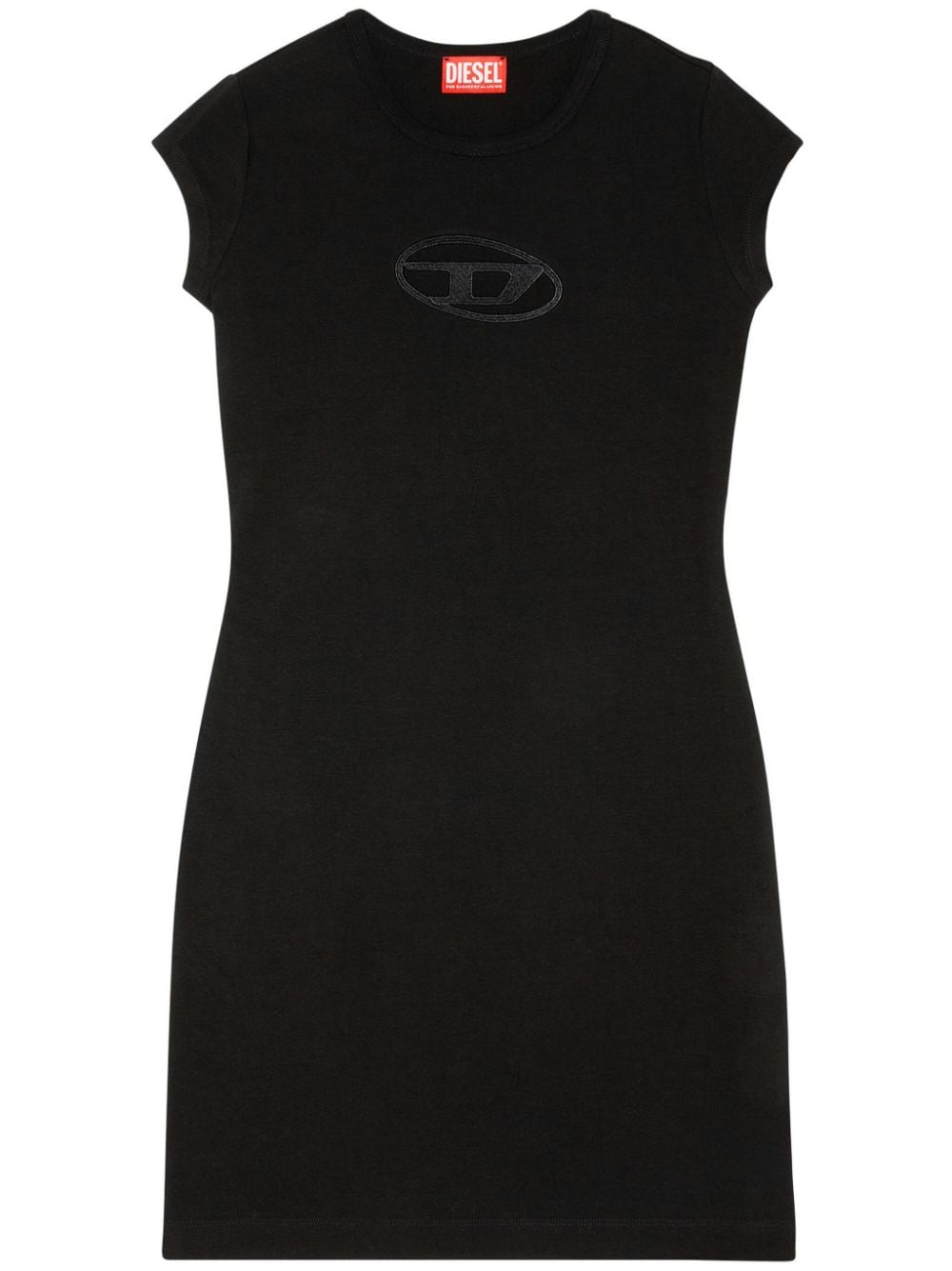 DIESEL Women's Stretch-Cotton Mini Dress with Cut-Out Detailing