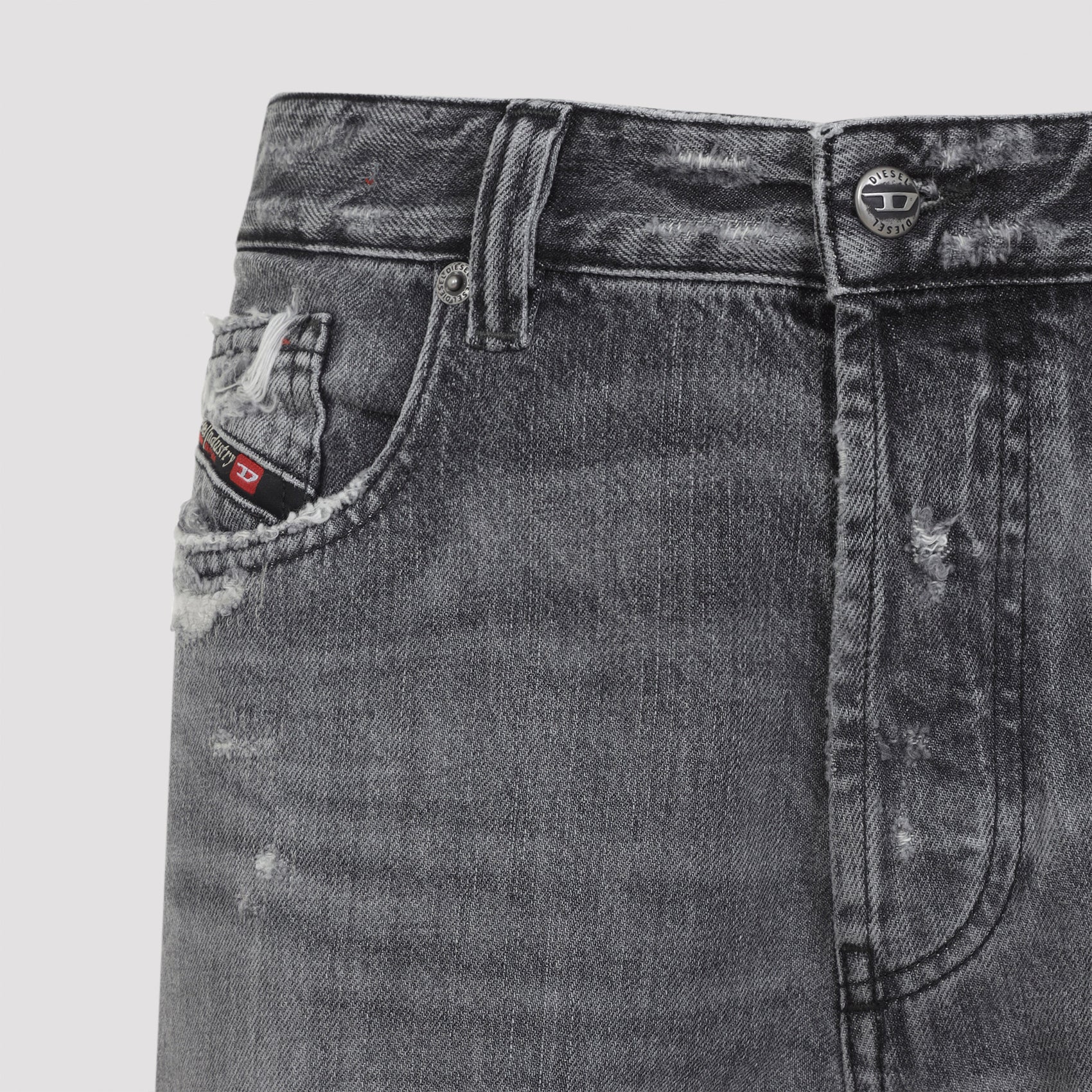 DIESEL Distressed Low-Rise Regular Fit Jeans - 1988 Collection