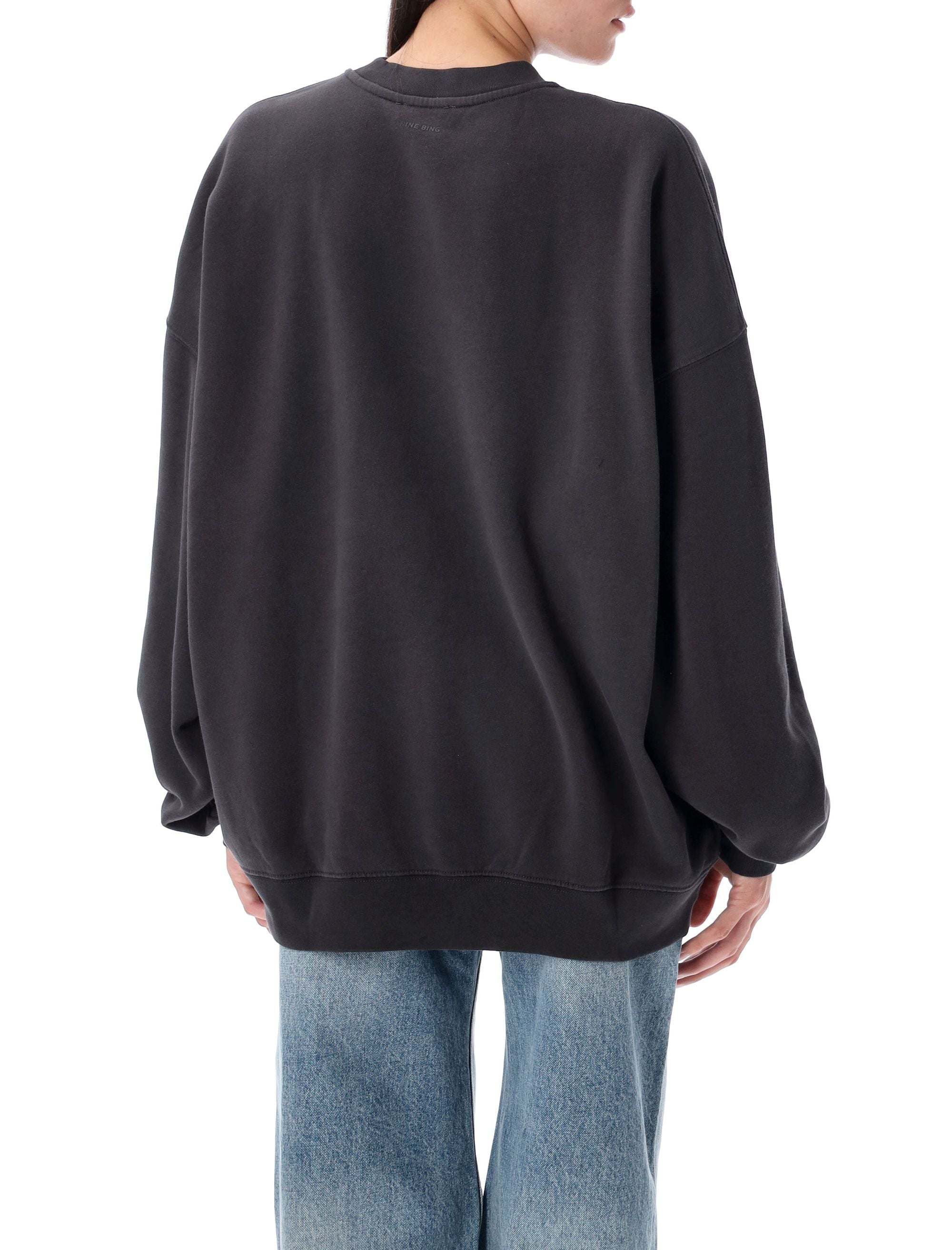 ANINE BING Oversized Crew Neck Sweatshirt - Size S