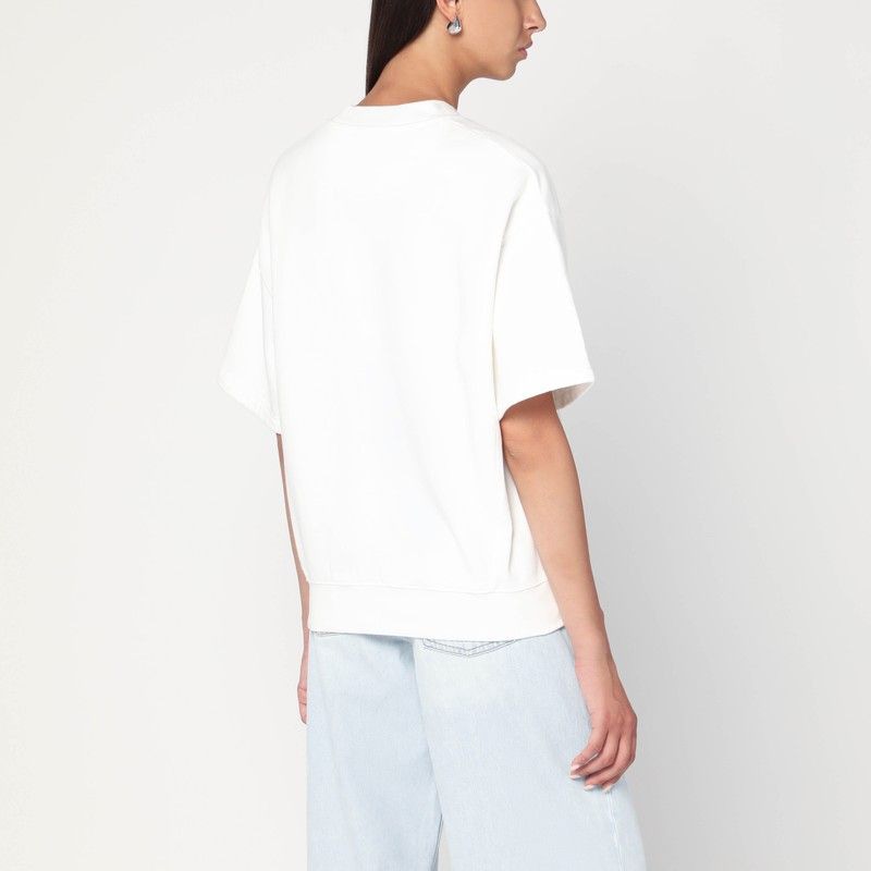 ANINE BING Women's Cotton Sweatshirt with Wide Short Sleeves