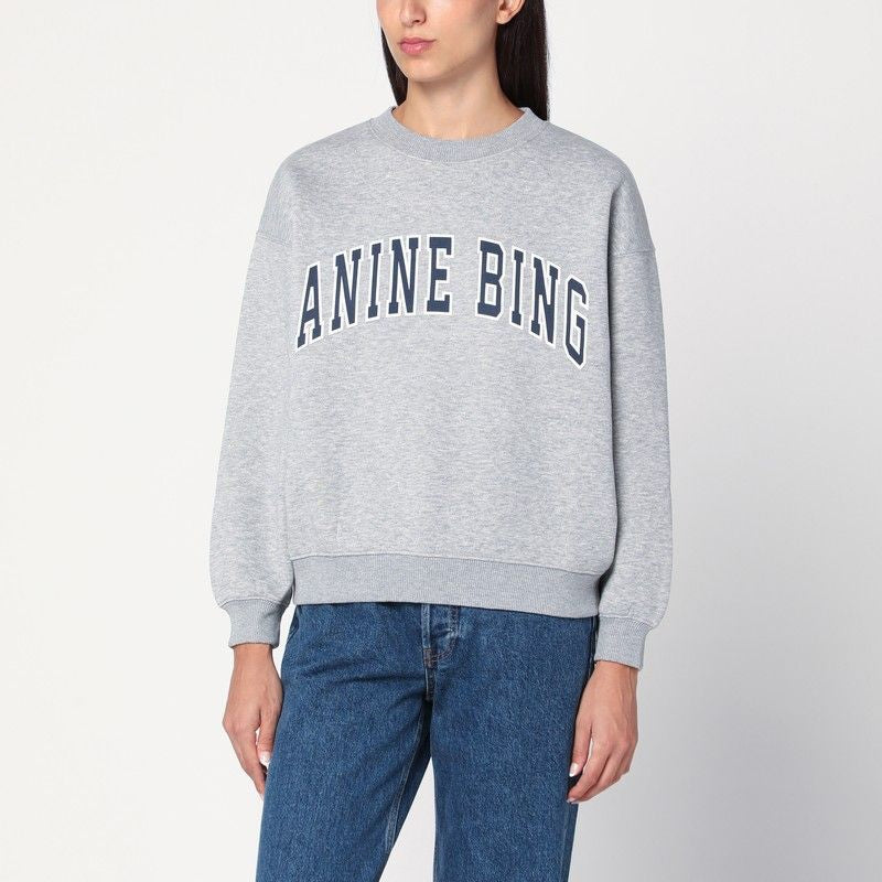 ANINE BING Women's Crewneck Sweatshirt with Front Logo