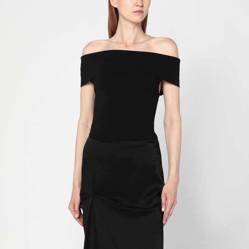 ANINE BING Off-the-Shoulder Fitted Top