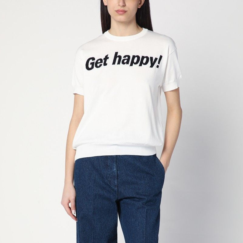 MOSCHINO COUTURE Get Happy Cotton Sweater - Women's - SS25
