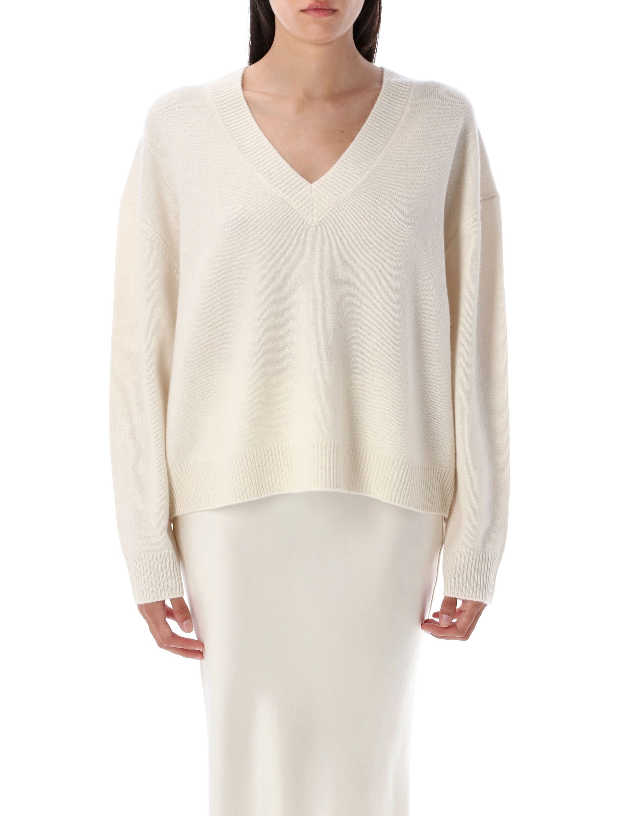 ANINE BING Lee V-Neck Sweater - Women's Size S