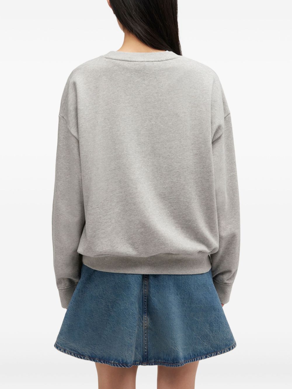 GANNI Organic Cotton Graphic Print Sweatshirt for Women