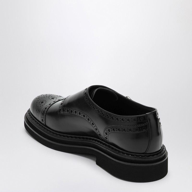 DOLCE & GABBANA Leather Monk-Strap Dress Shoes for Men