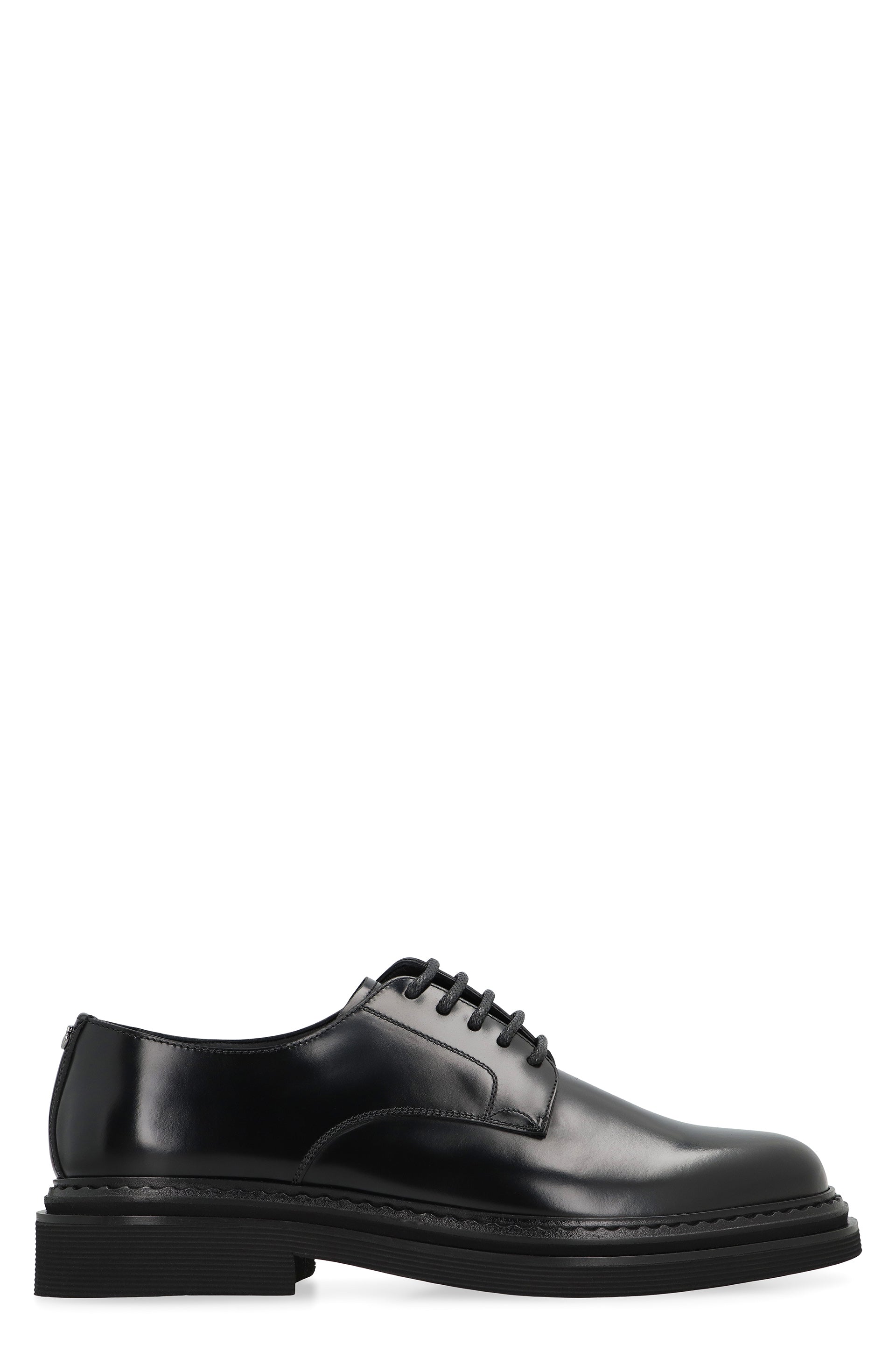 DOLCE & GABBANA Leather Lace-Up Derby Dress Shoes for Men - FW25
