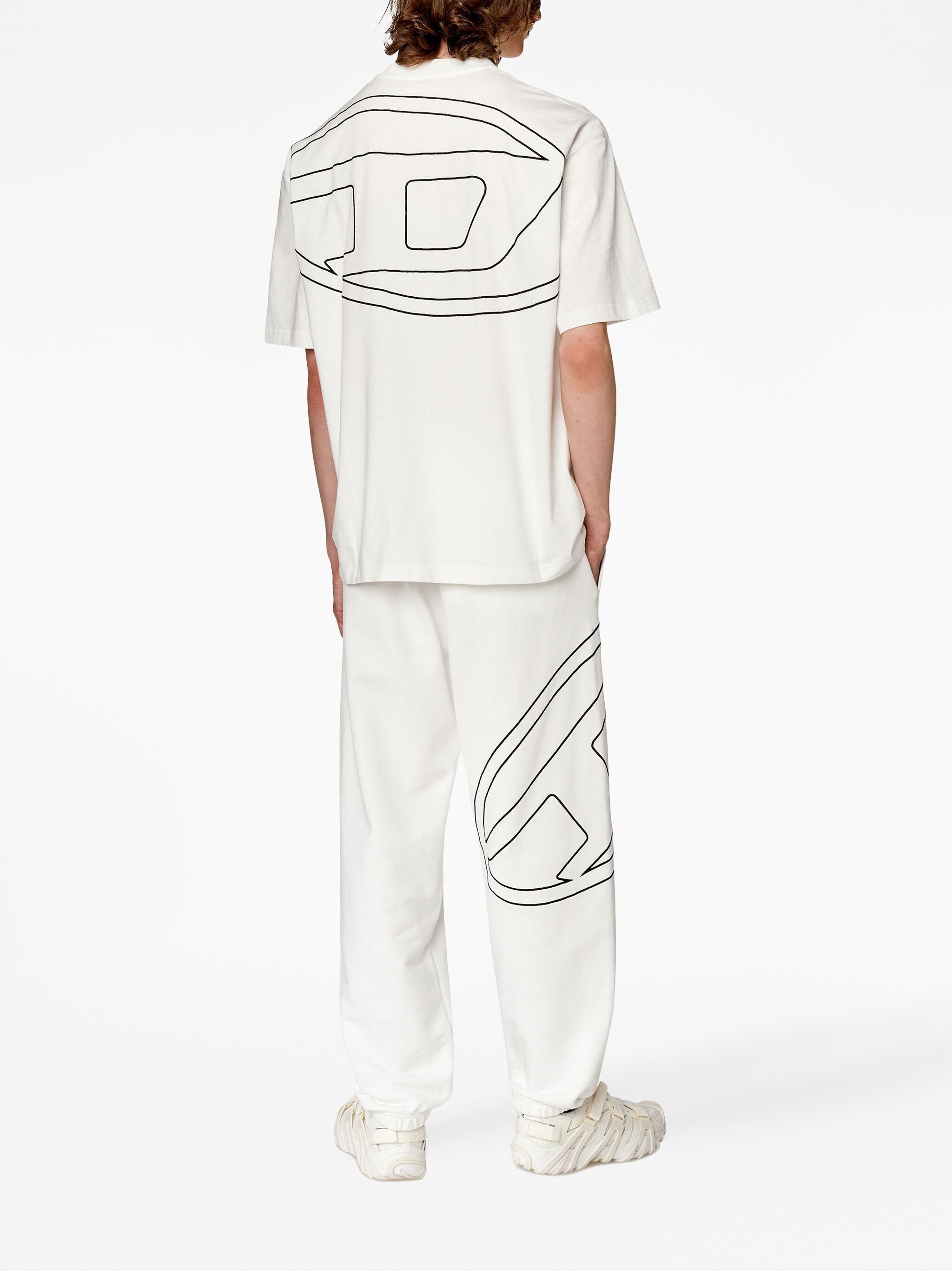 DIESEL Loose Fit Mini Logo T-Shirt - Size L