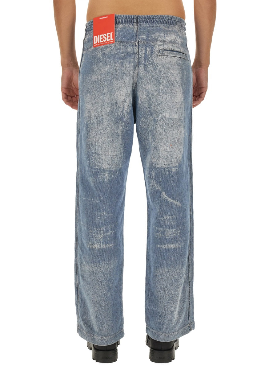 DIESEL Relaxed Fit Denim Jeans - Size L