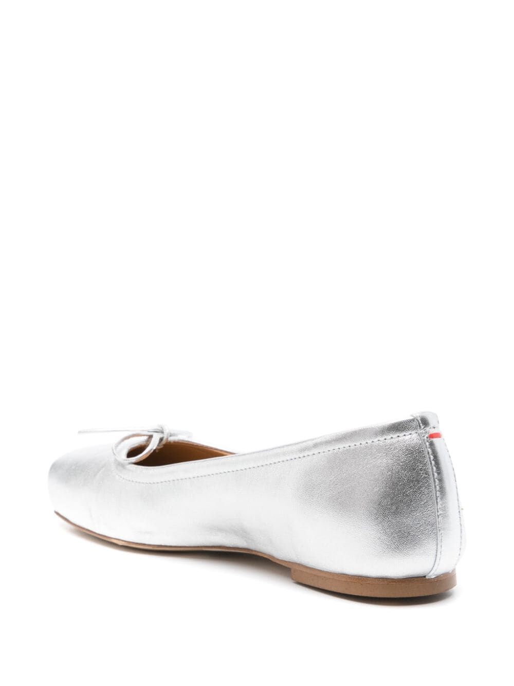 AEYDE Laminated Nappa Leather Ballerina Shoes for Women
