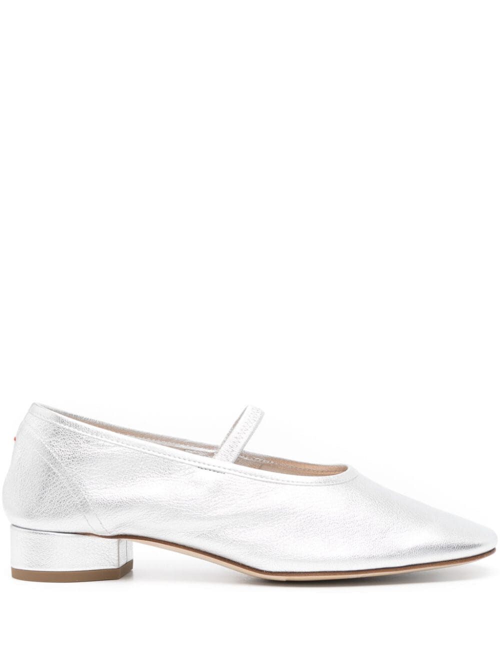 AEYDE Mini Nappa Leather Laminated Ballerina Shoes for Women