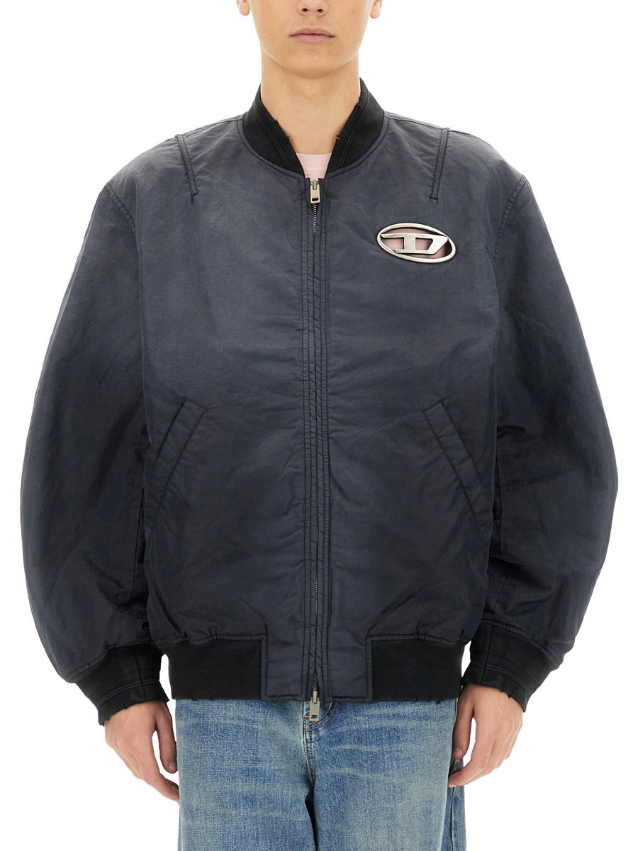 DIESEL Classic Cotton Bomber Jacket - Size 48