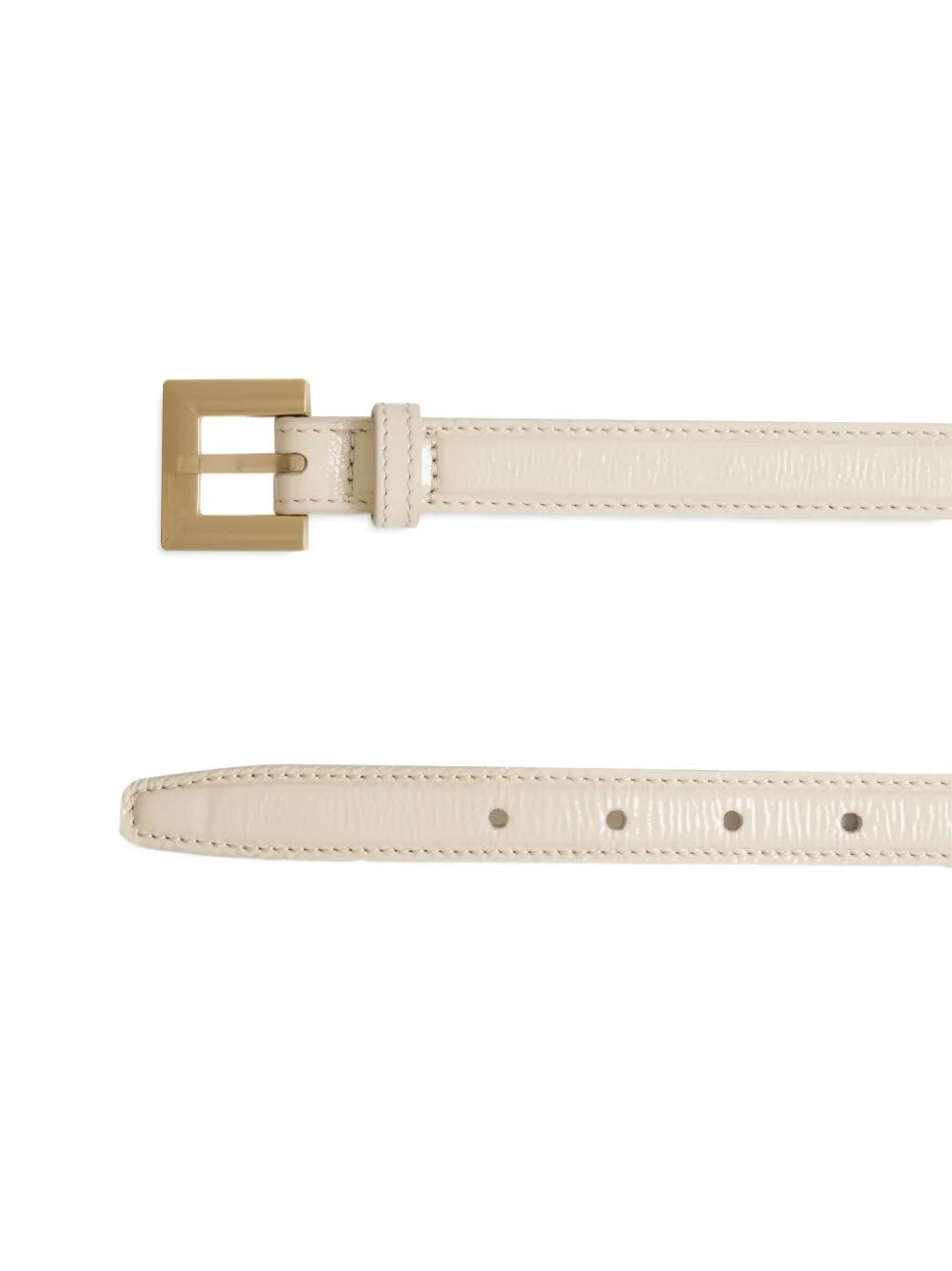 ANINE BING Mini Crinkled Patent Belt