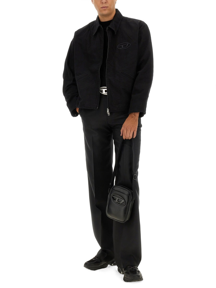 DIESEL Regular Fit Wool-Cashmere Blend T-Shirt - Size L