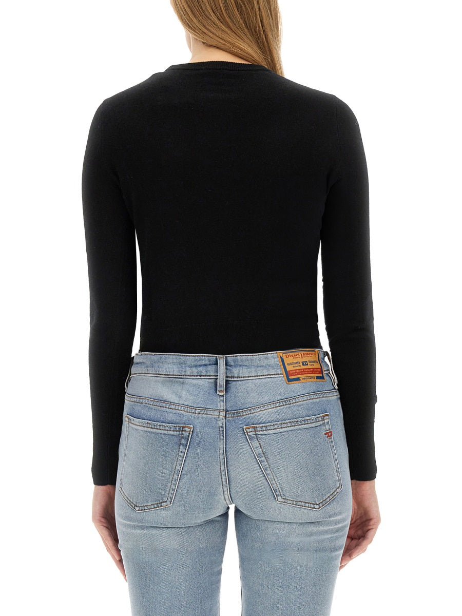 DIESEL Luxurious Wool-Cashmere Blend T-Shirt for Women