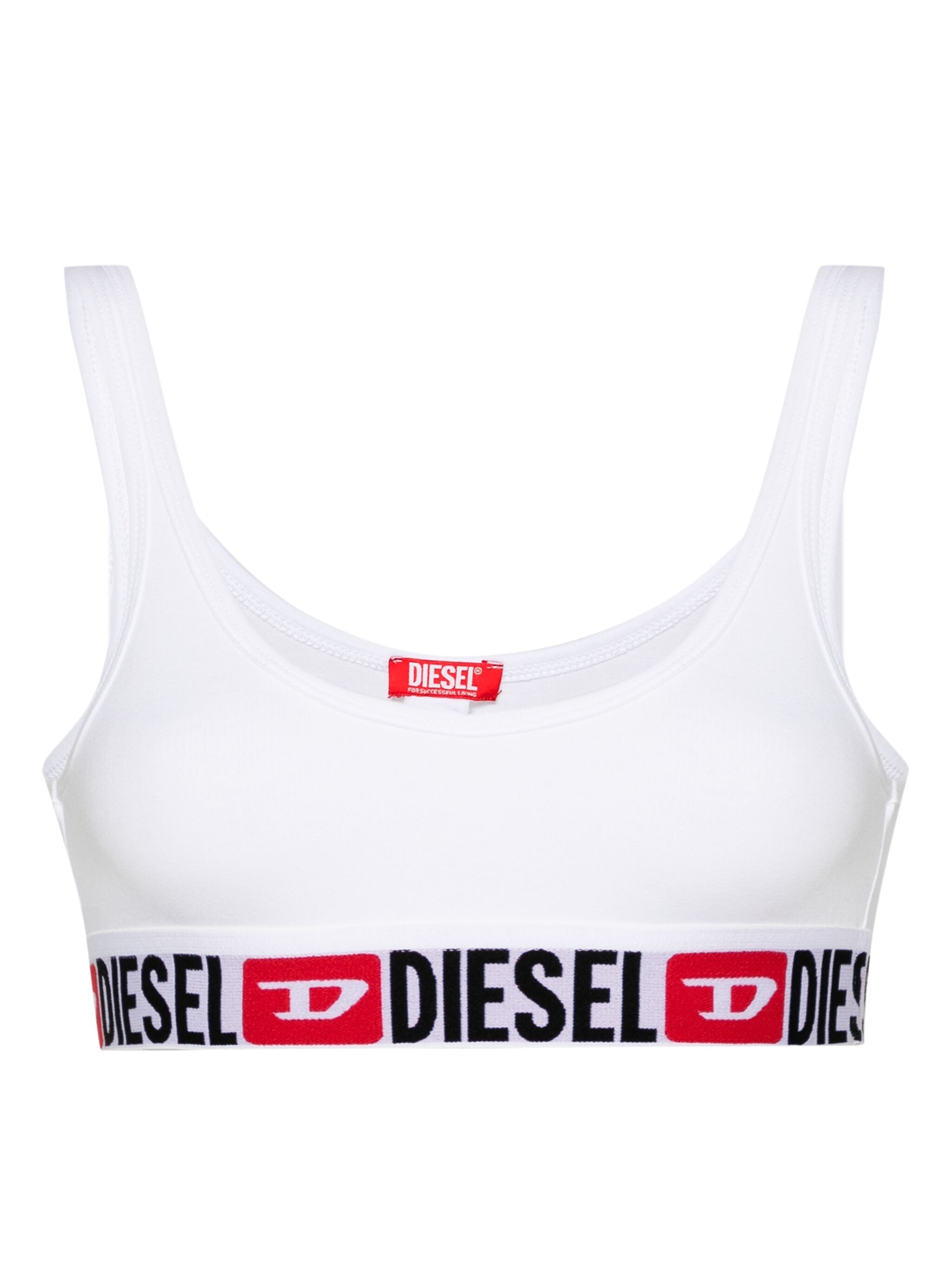 DIESEL Soft Cup Ribbed Stretch Cotton Bra - Size S