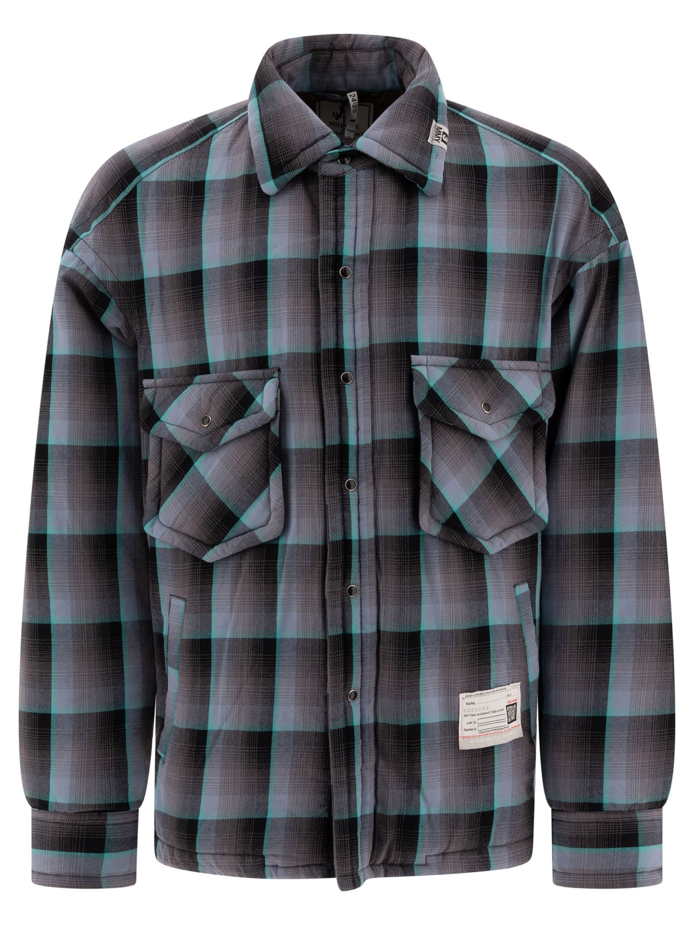 MAISON MIHARA YASUHIRO Oversized Padded Check Overshirt