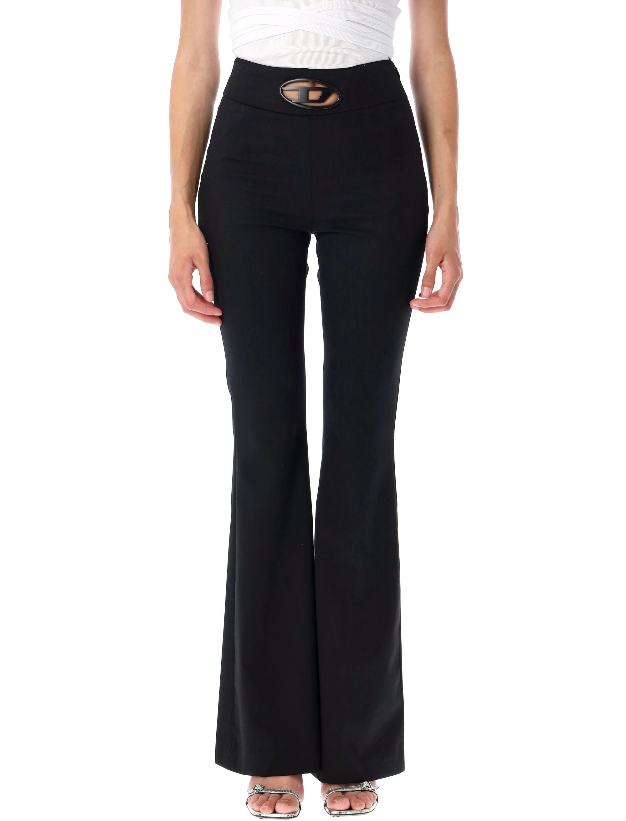 DIESEL High-Waisted Flared Pants - Size 38