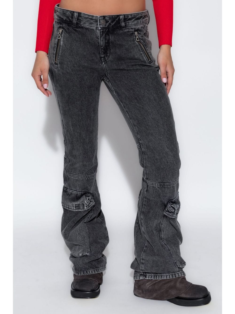 DIESEL Flared Denim Cotton Jeans for Women - FW24