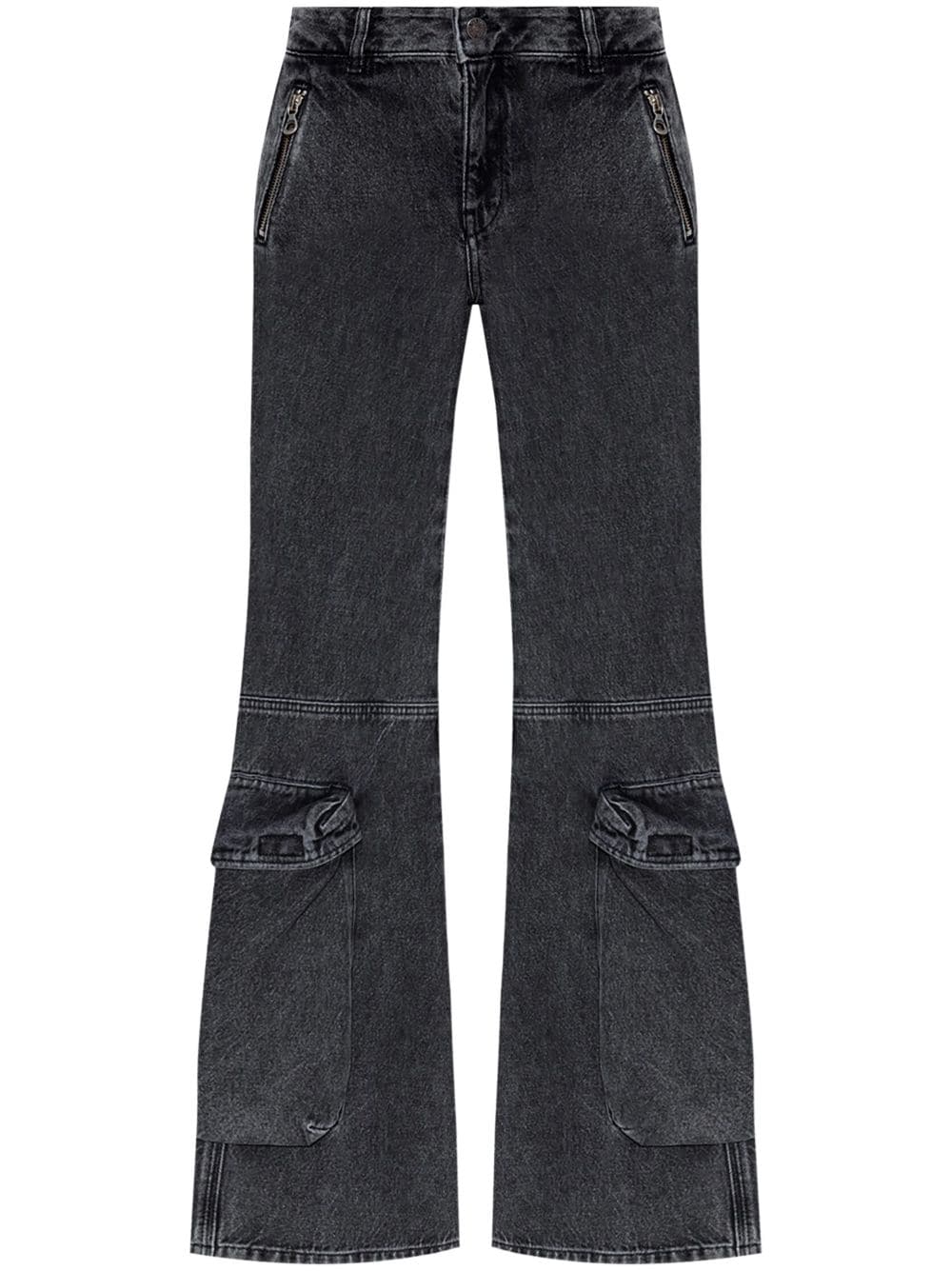 DIESEL Flared Denim Cotton Jeans for Women - FW24