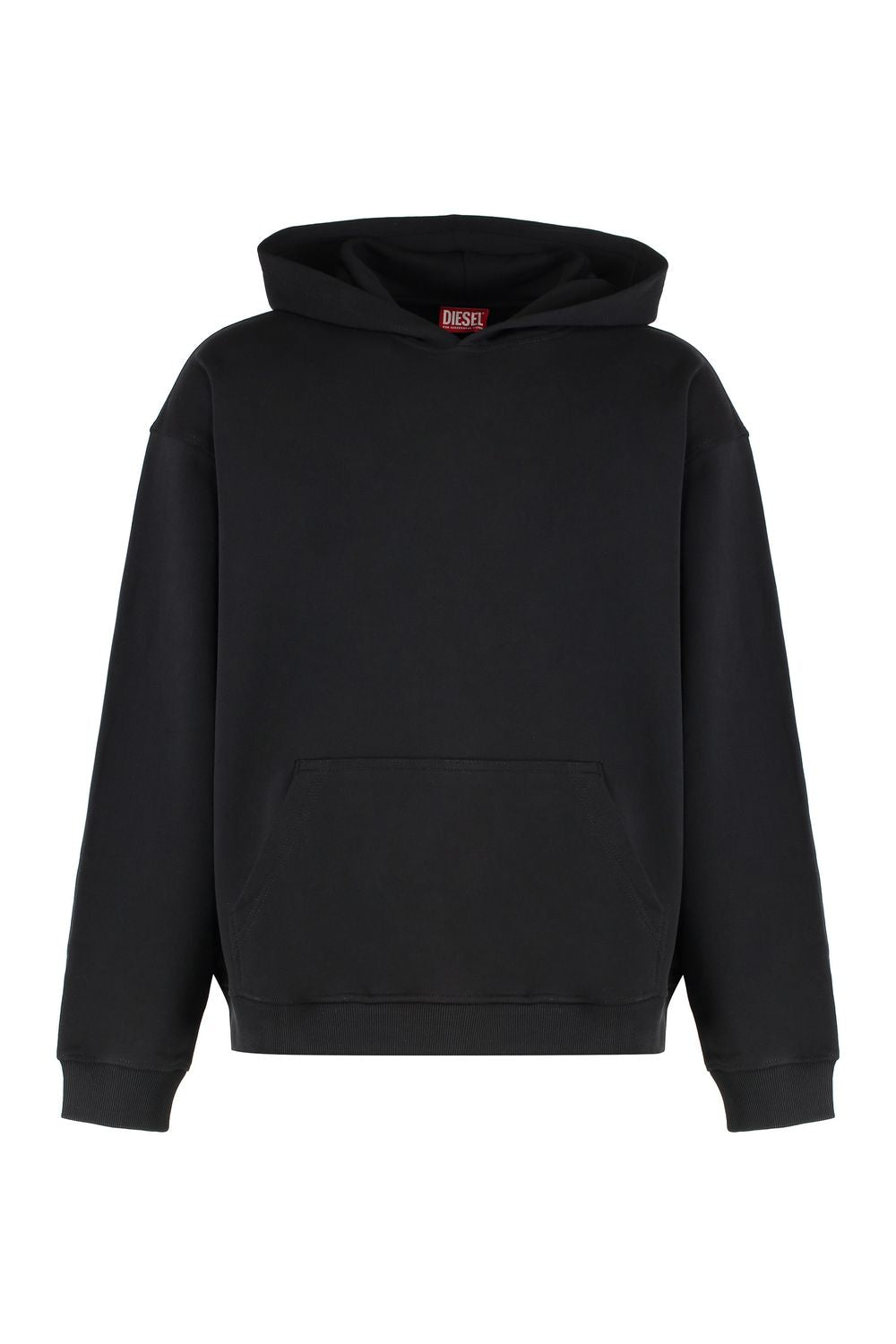 DIESEL Men's Ribbed Edge Cotton Hoodie
