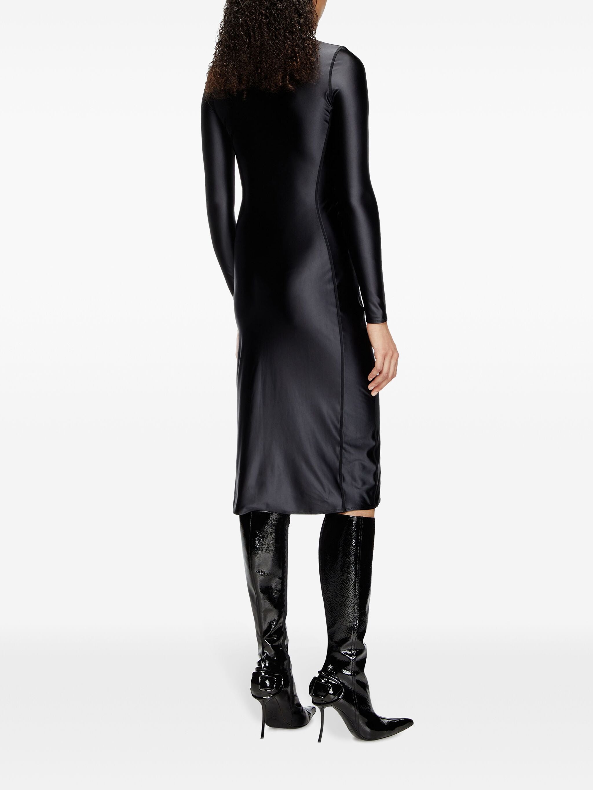 DIESEL MIDI DRESS WITH MOCK NECK - SIZE S