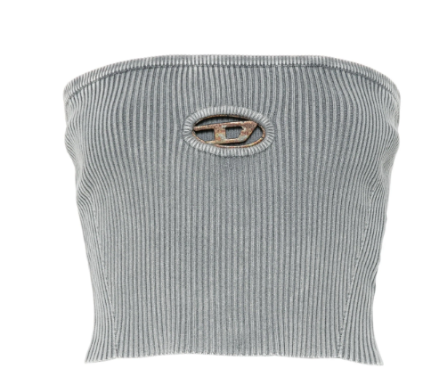 DIESEL Slim Fit Top - 80% Cotton, Size S