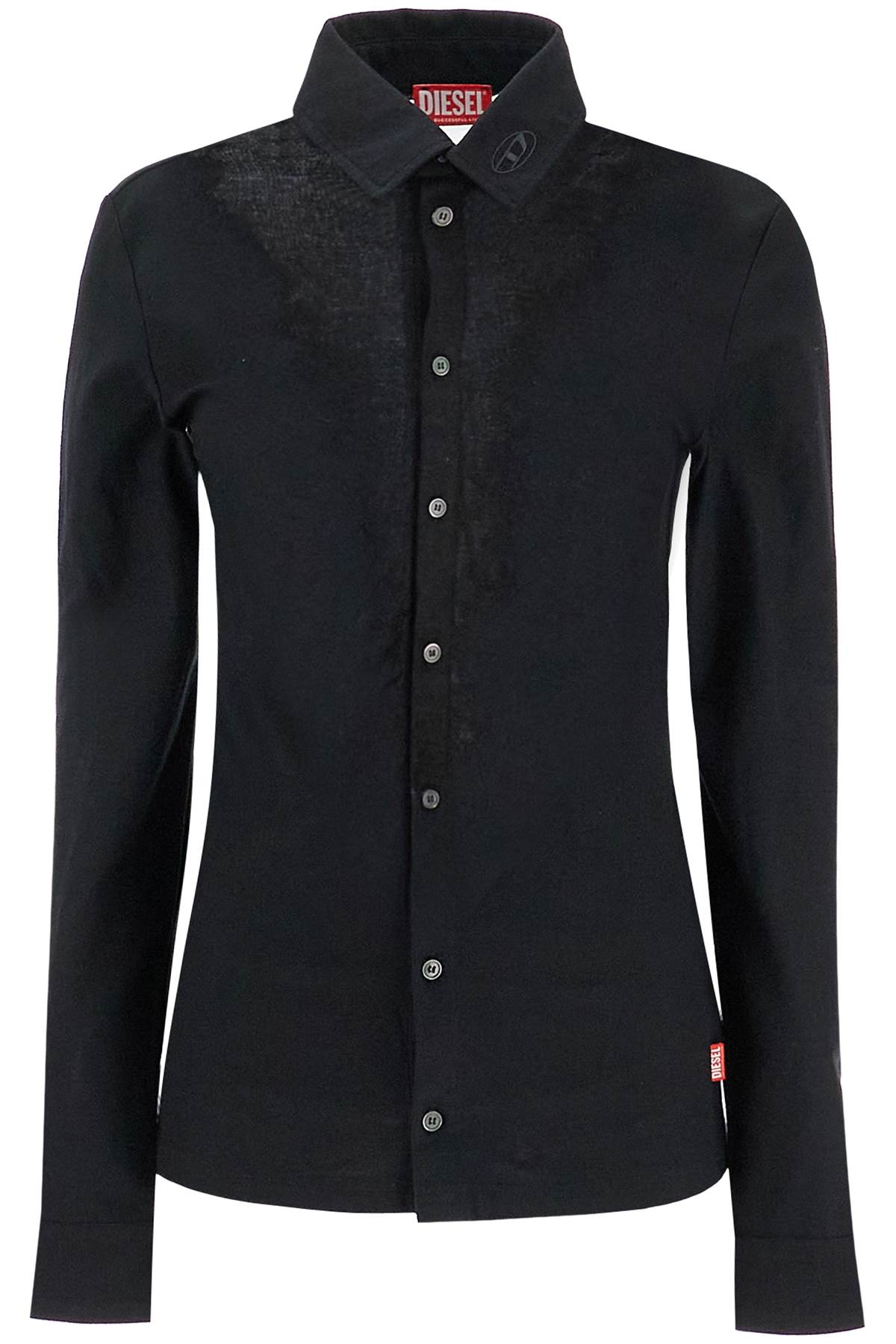 DIESEL Men's Stretch Cotton Blend S-Sun Plain Shirt