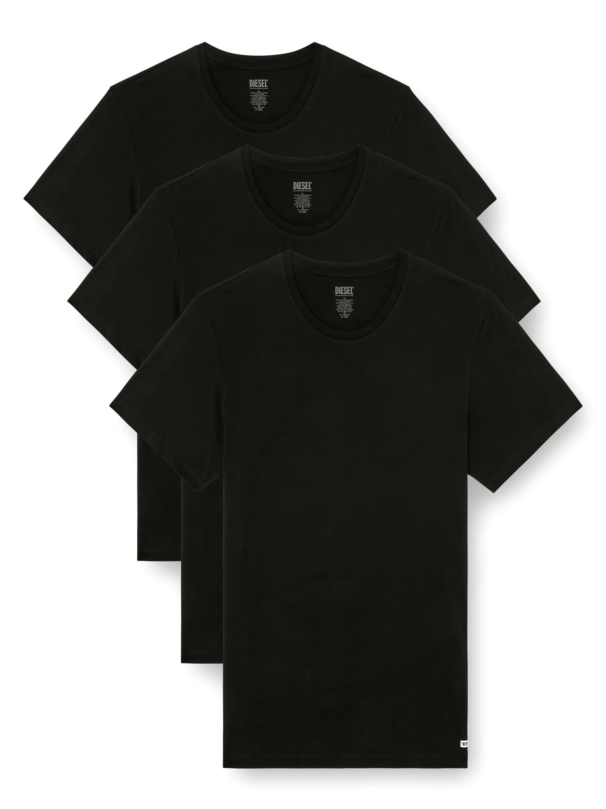 DIESEL Men's Cotton Tee Three-Pack