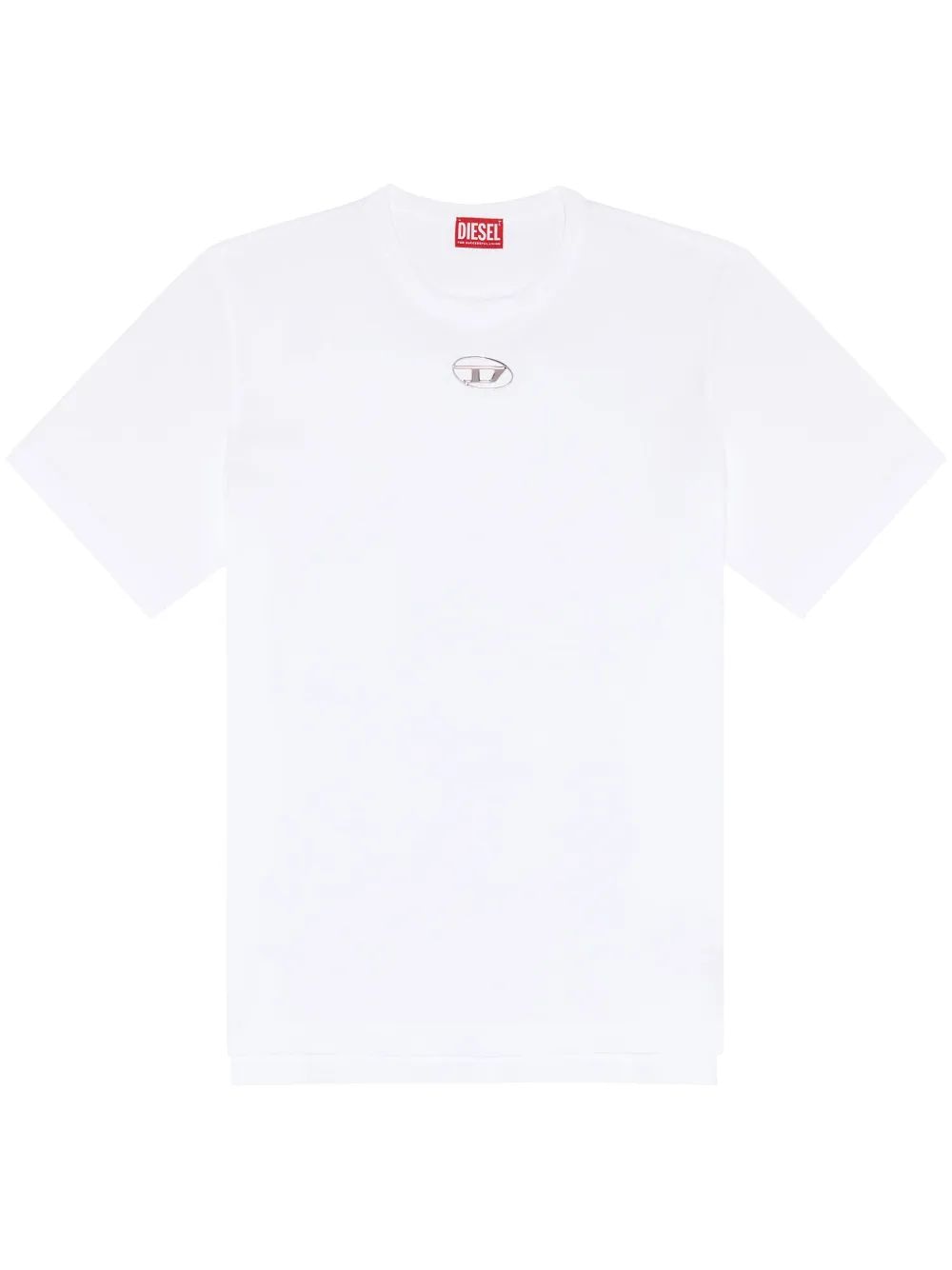 DIESEL Metallic D Logo T-Shirt - Size M