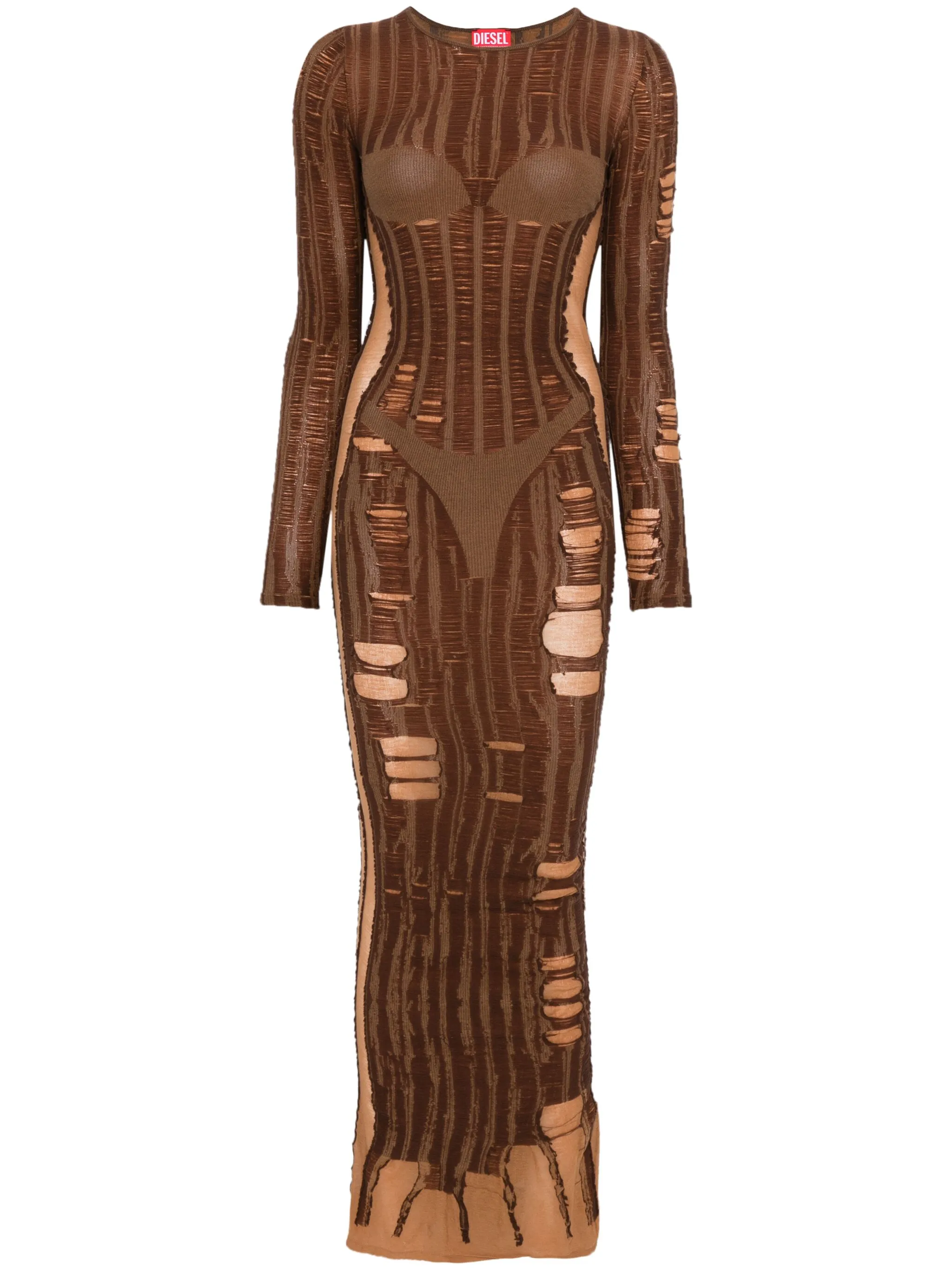 DIESEL Long Worn Effect Dress