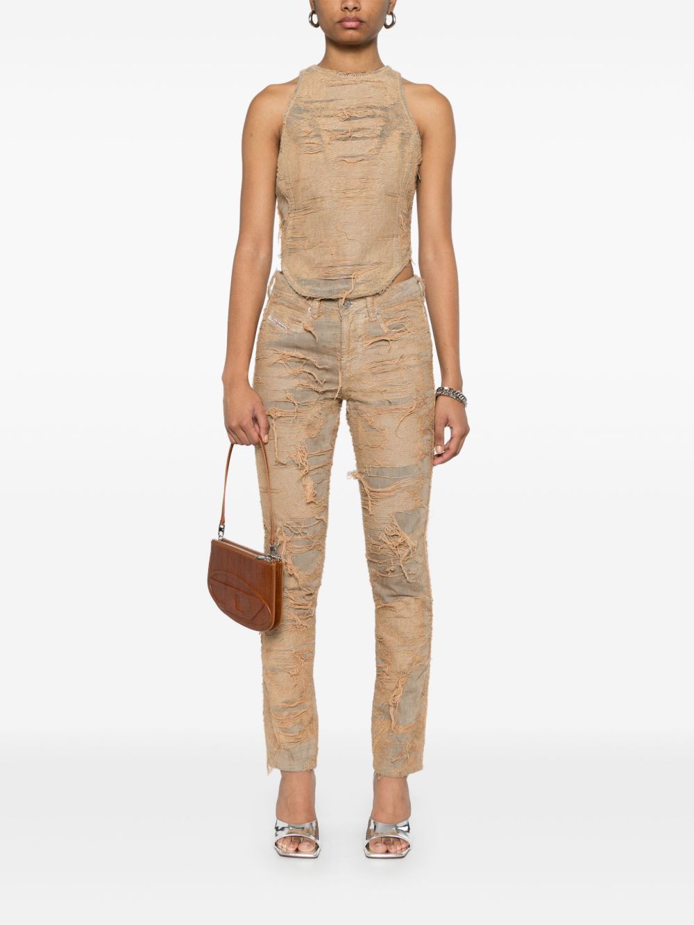 DIESEL Slim Fit Distressed Jeans