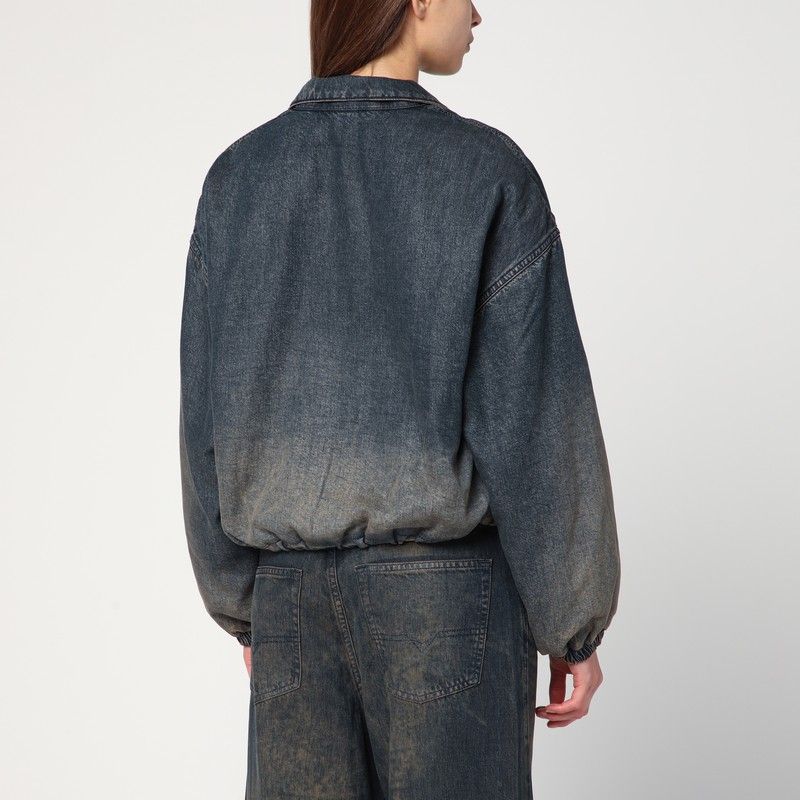 DIESEL Flowy Women's Denim Jacket with Faded Gradient Effect