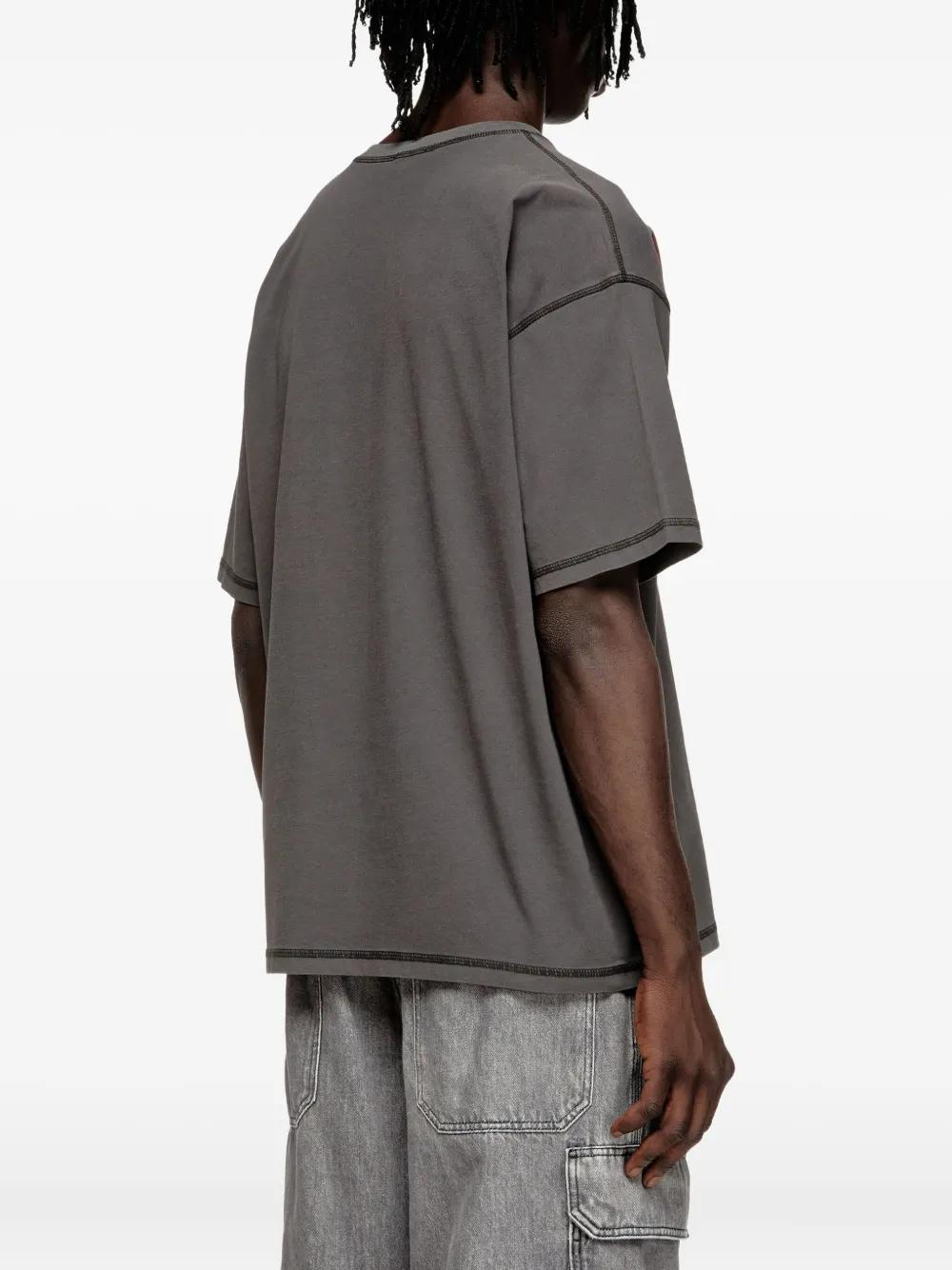 DIESEL Logo-Print Crew Neck Tee for Men