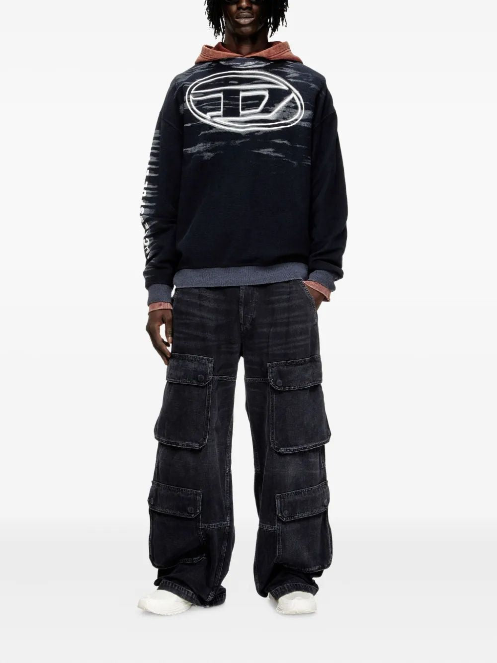 DIESEL Men's Boxy Fit Knit Sweater