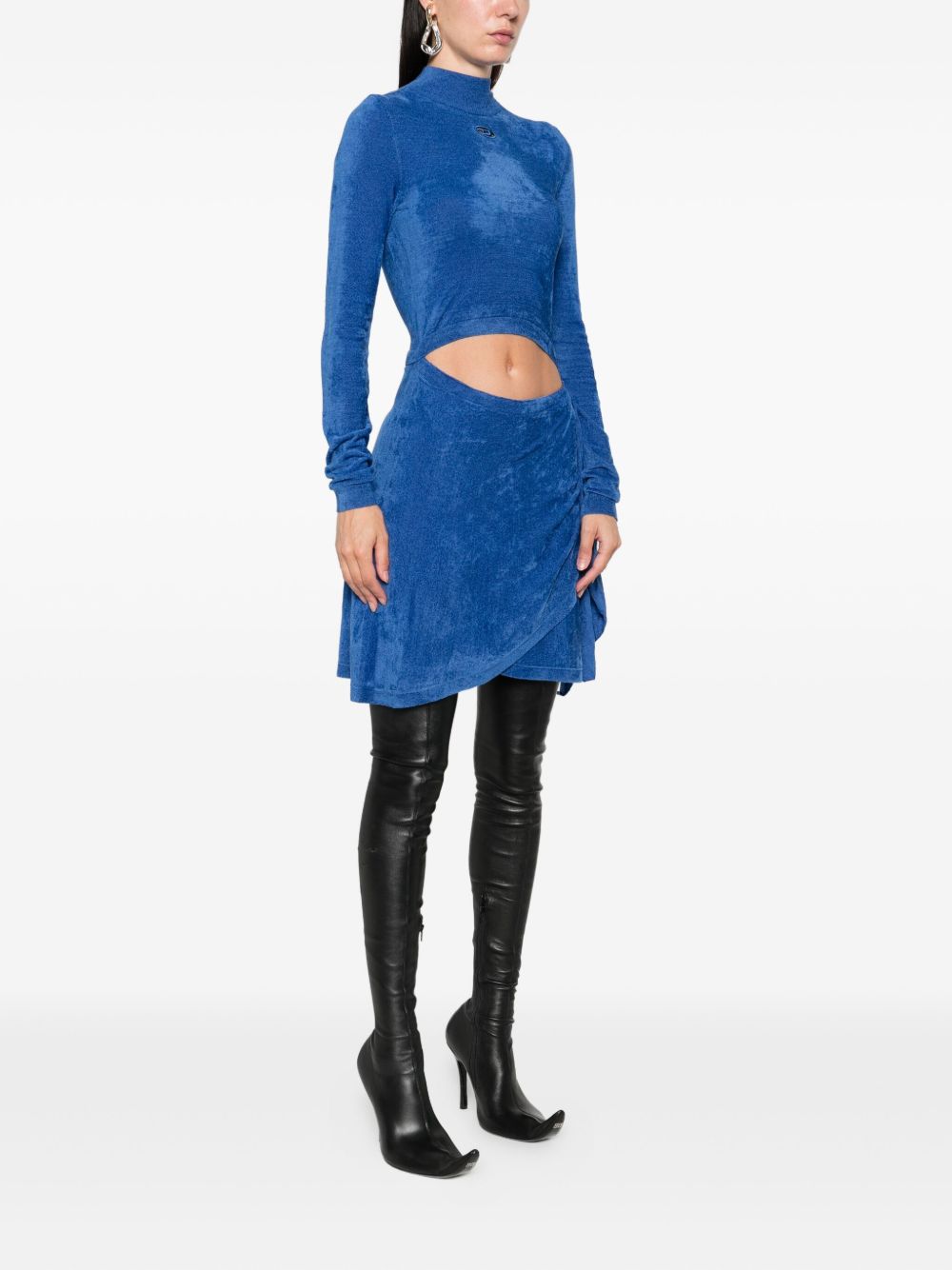 DIESEL Mock Neck Cut-Out Mini Dress for Women