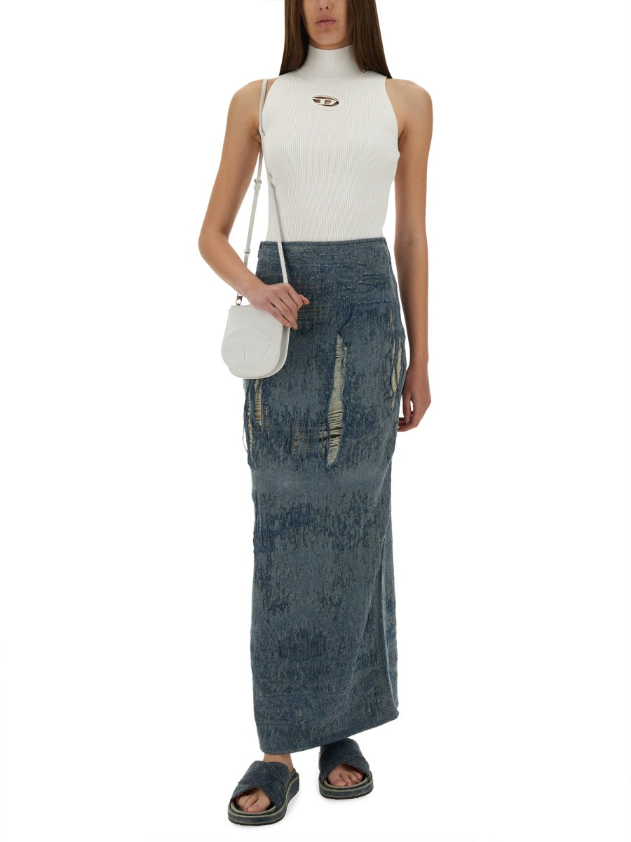 DIESEL Long Denim Skirt for Women - Size S