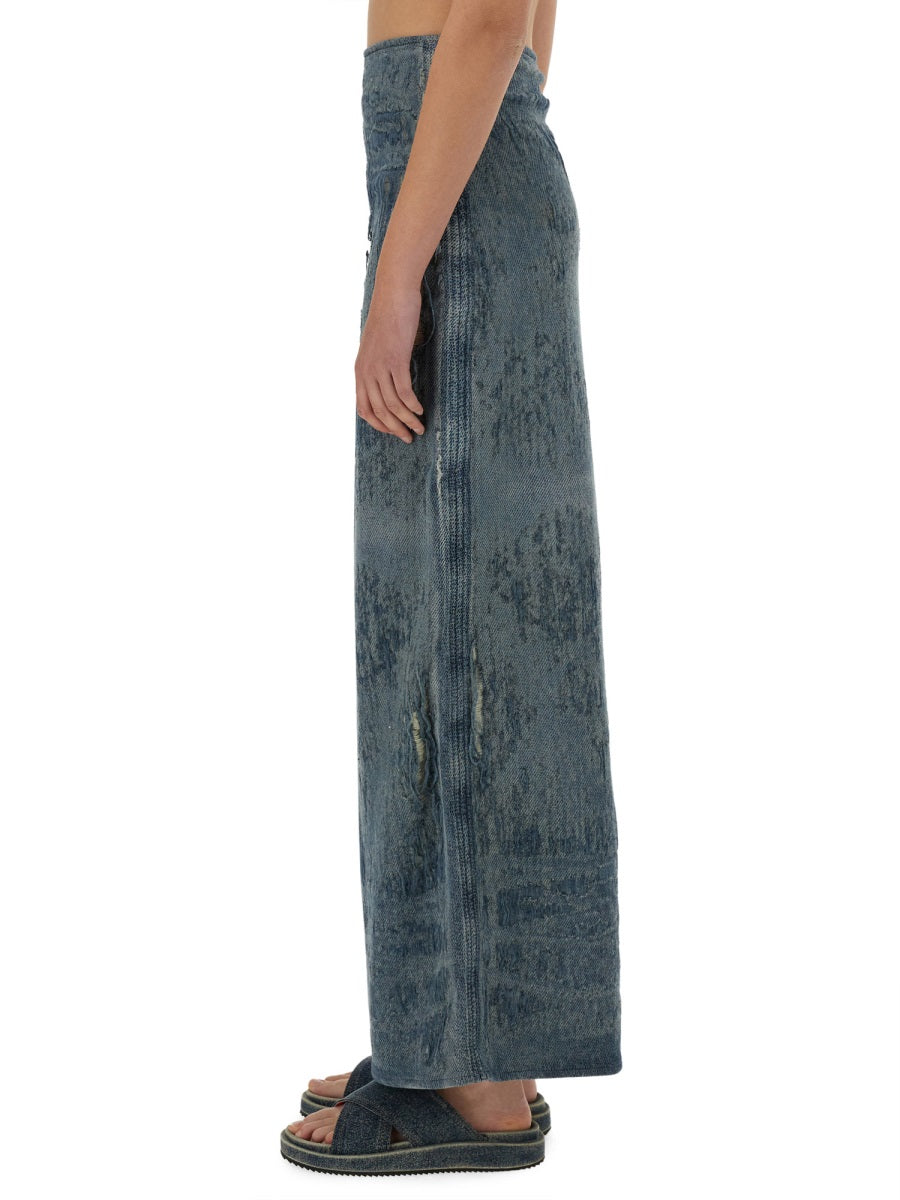 DIESEL Long Denim Skirt for Women - Size S