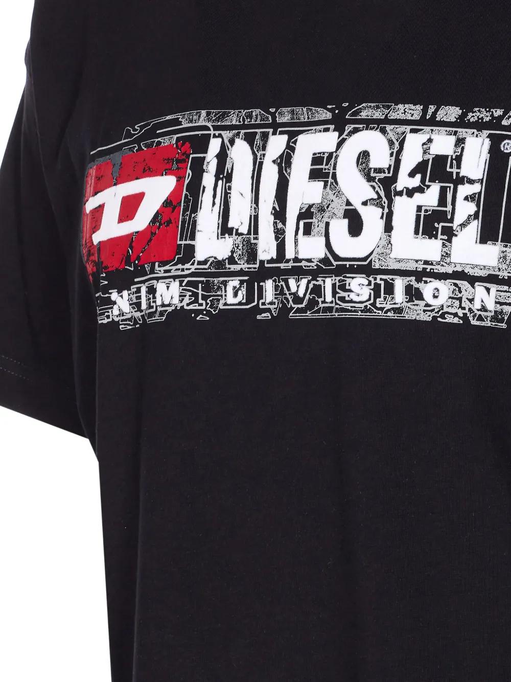 DIESEL Graphic Print Crew Neck T-Shirt for Men