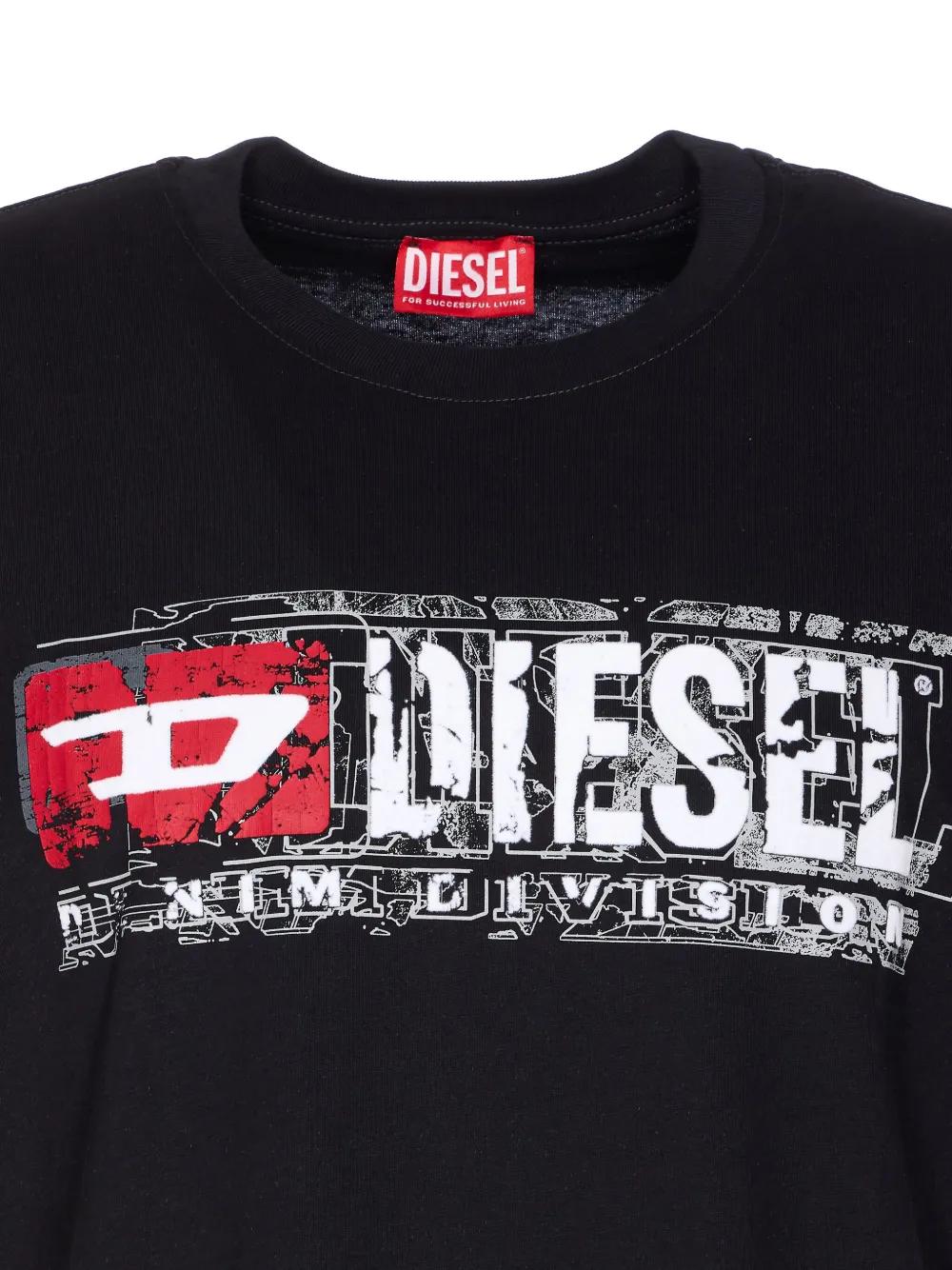DIESEL Graphic Print Crew Neck T-Shirt for Men