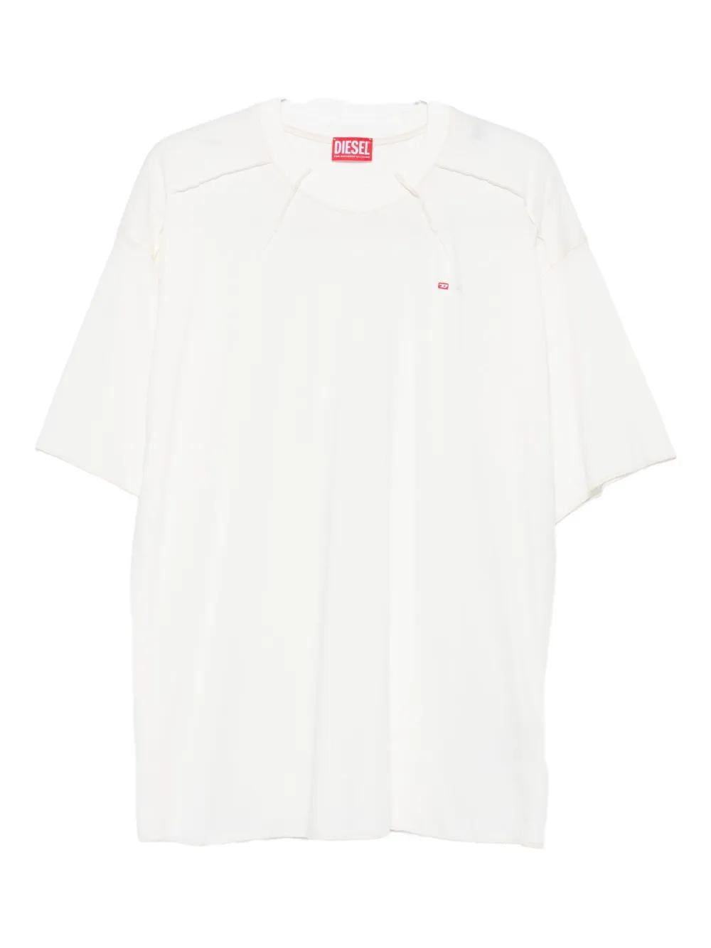 DIESEL Logo Tee - Short Sleeves Stretch Cotton