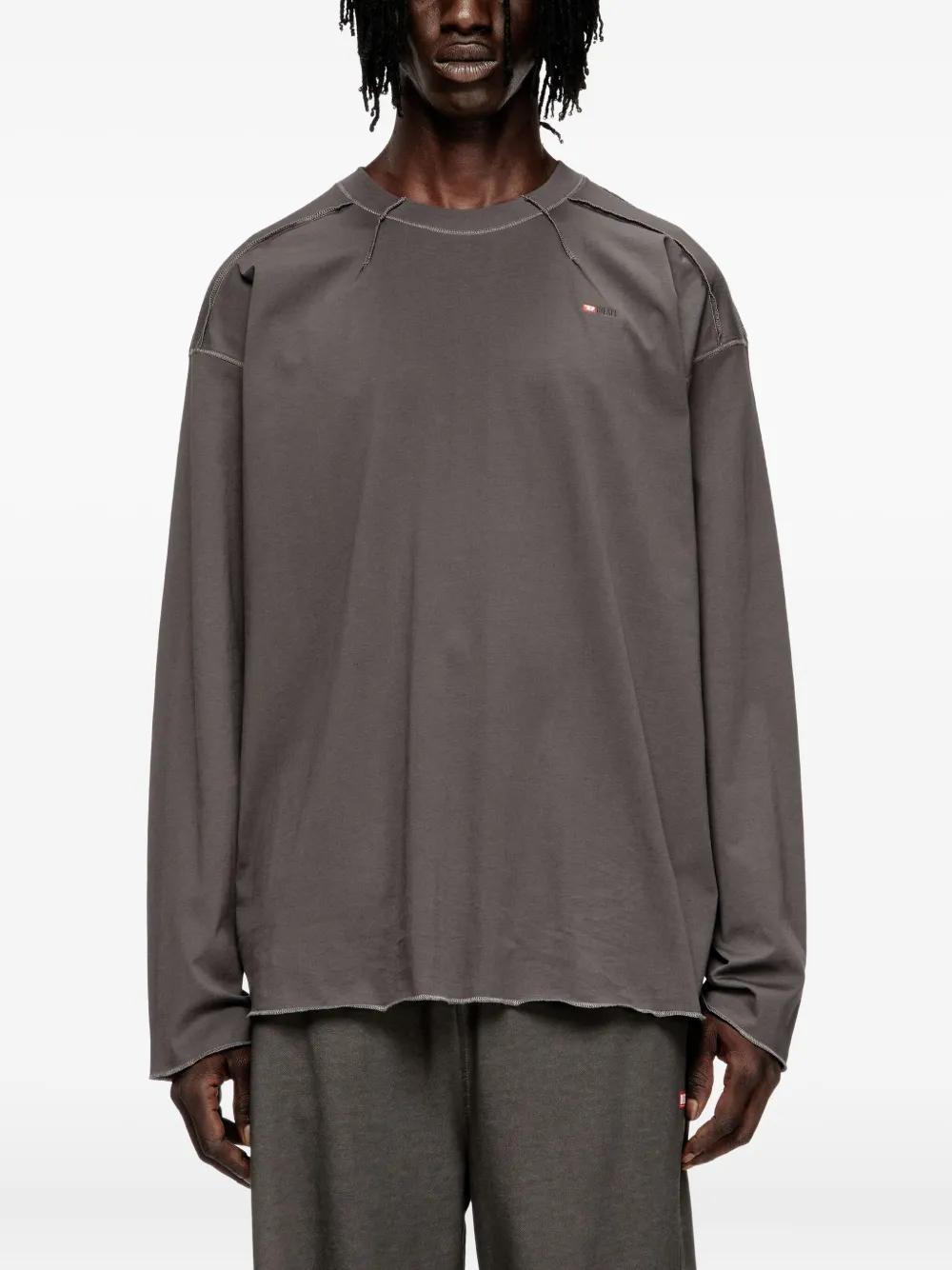 DIESEL Long Sleeve Crew Neck T-Shirt for Men