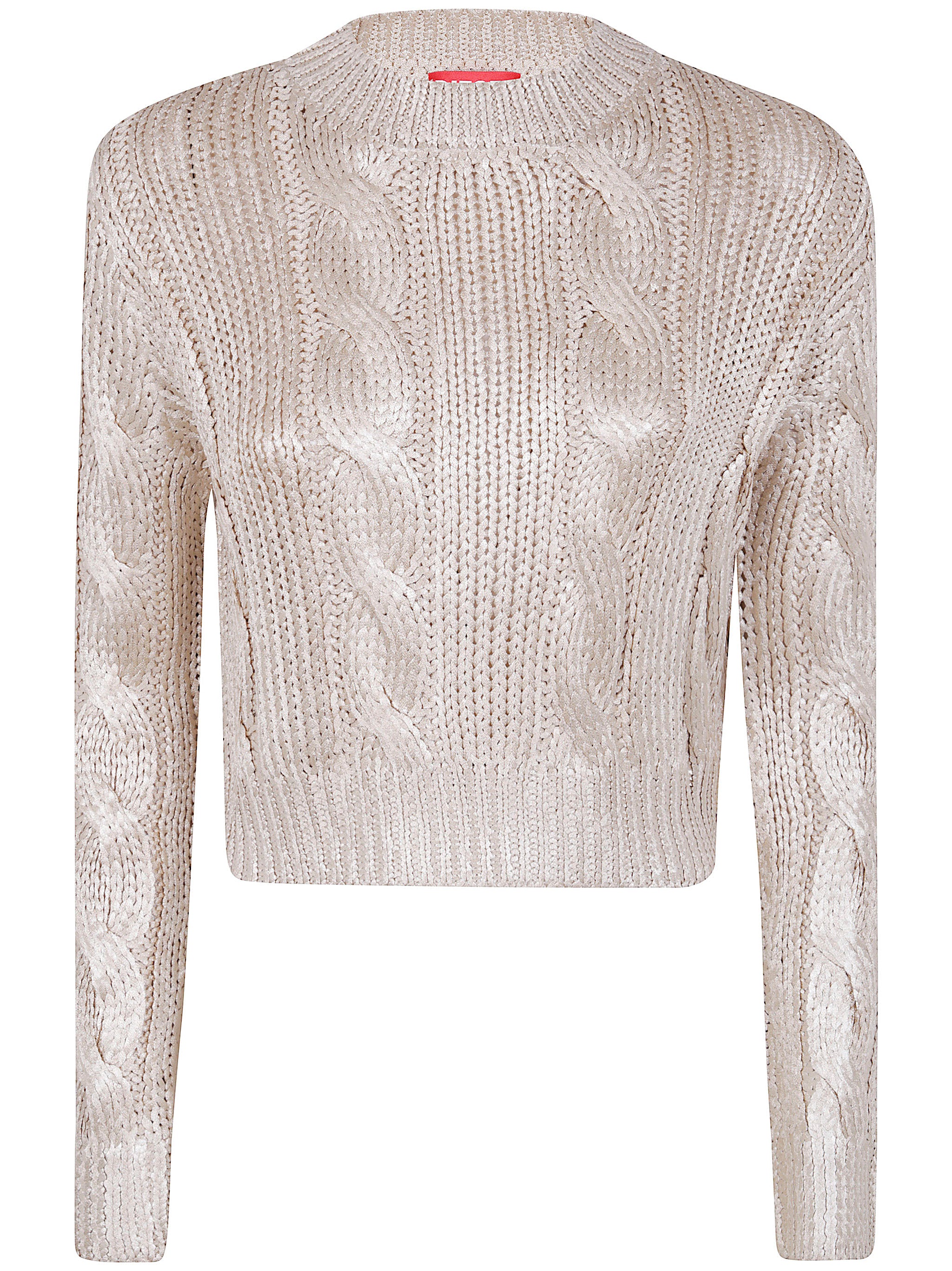 DIESEL Round Neck Metallic Sweater for Women