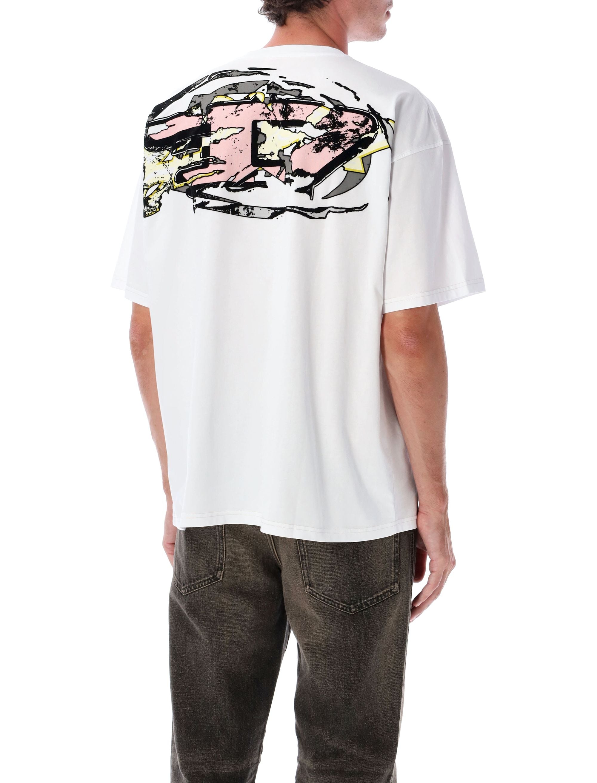 DIESEL Logo Print Crew Neck Tee - Short Sleeves