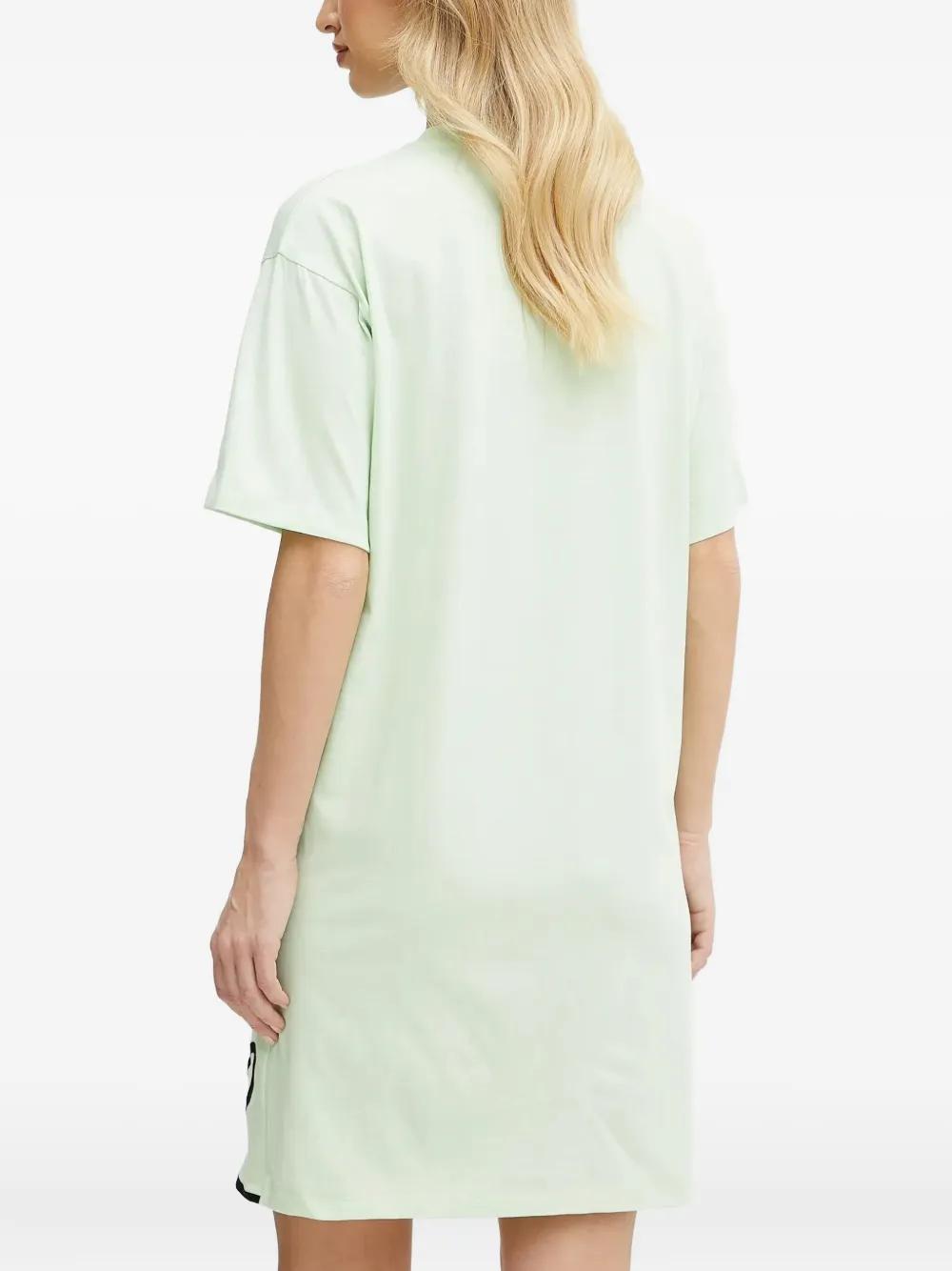 KARL LAGERFELD Embroidered Logo Mini Dress