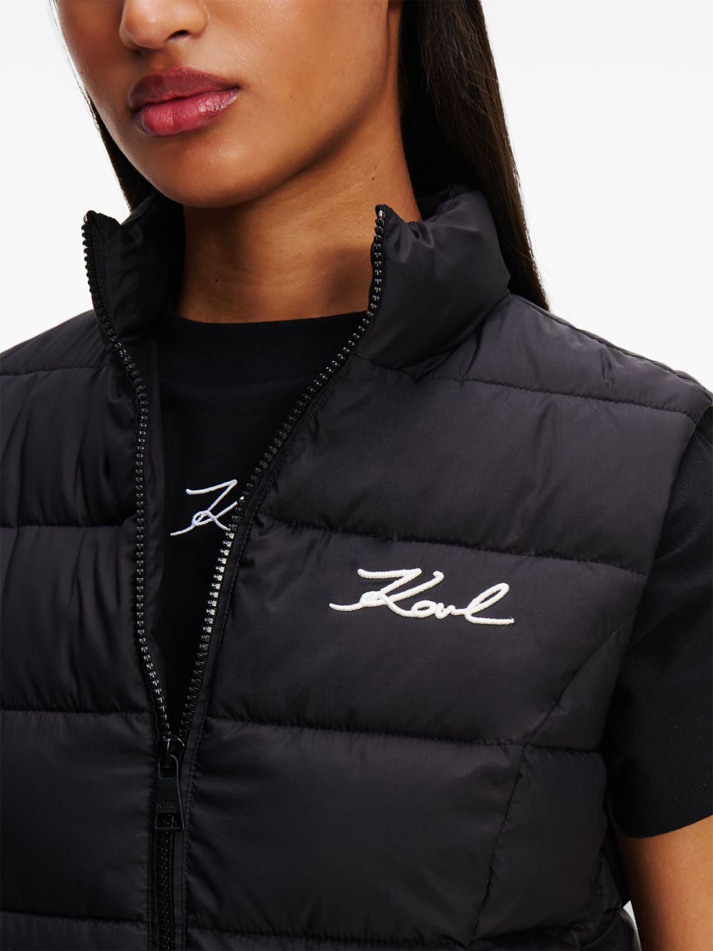 KARL LAGERFELD Sport Vest with Logo for Women - FW25