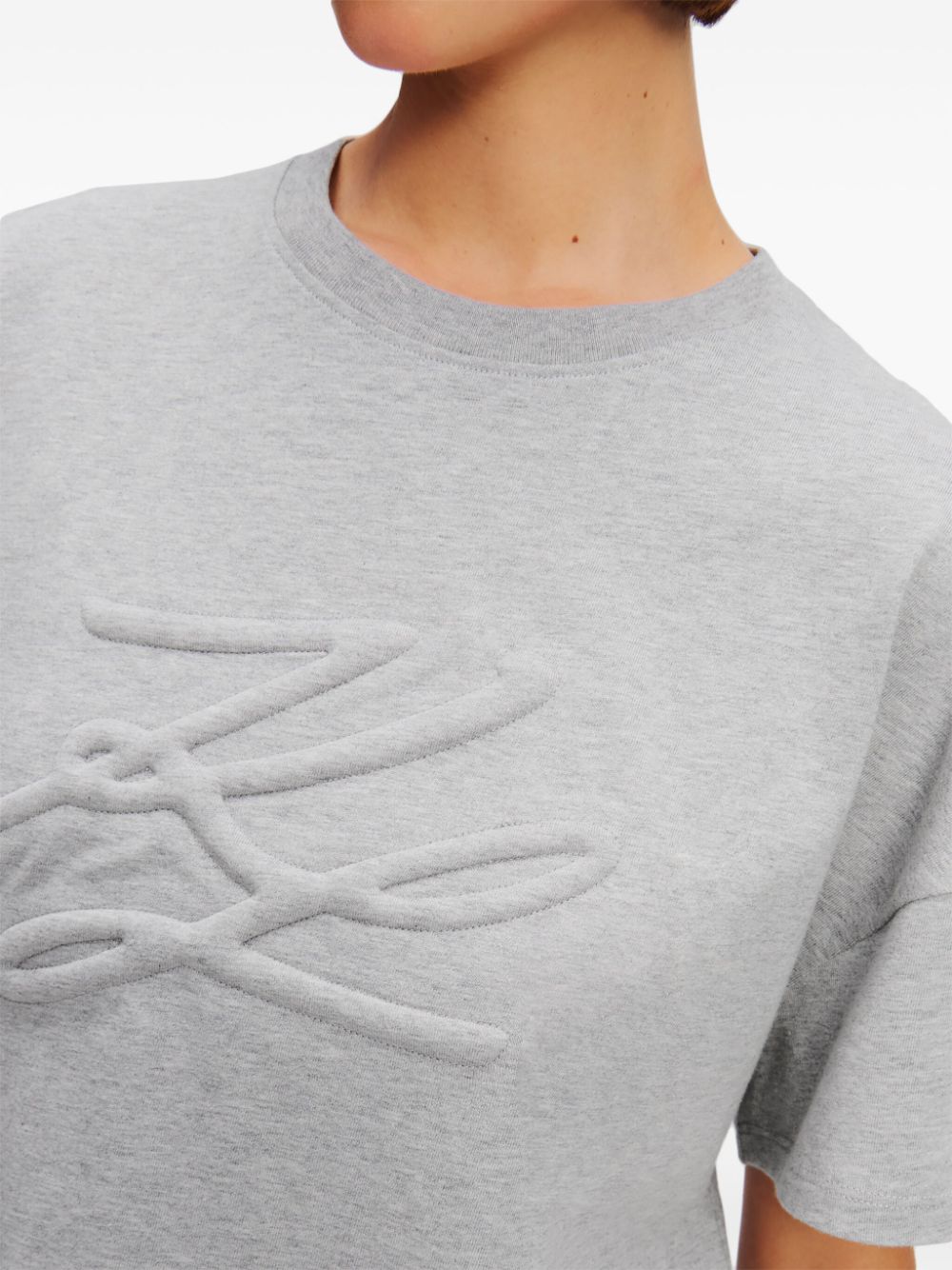 KARL LAGERFELD Signature 3D Autograph T-Shirt for Women