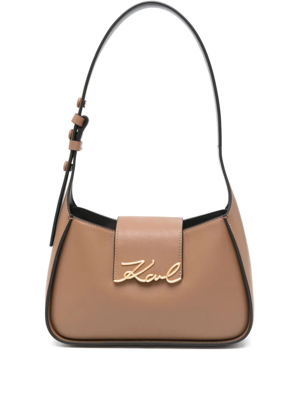 KARL LAGERFELD Logo Plaque Shoulder Handbag