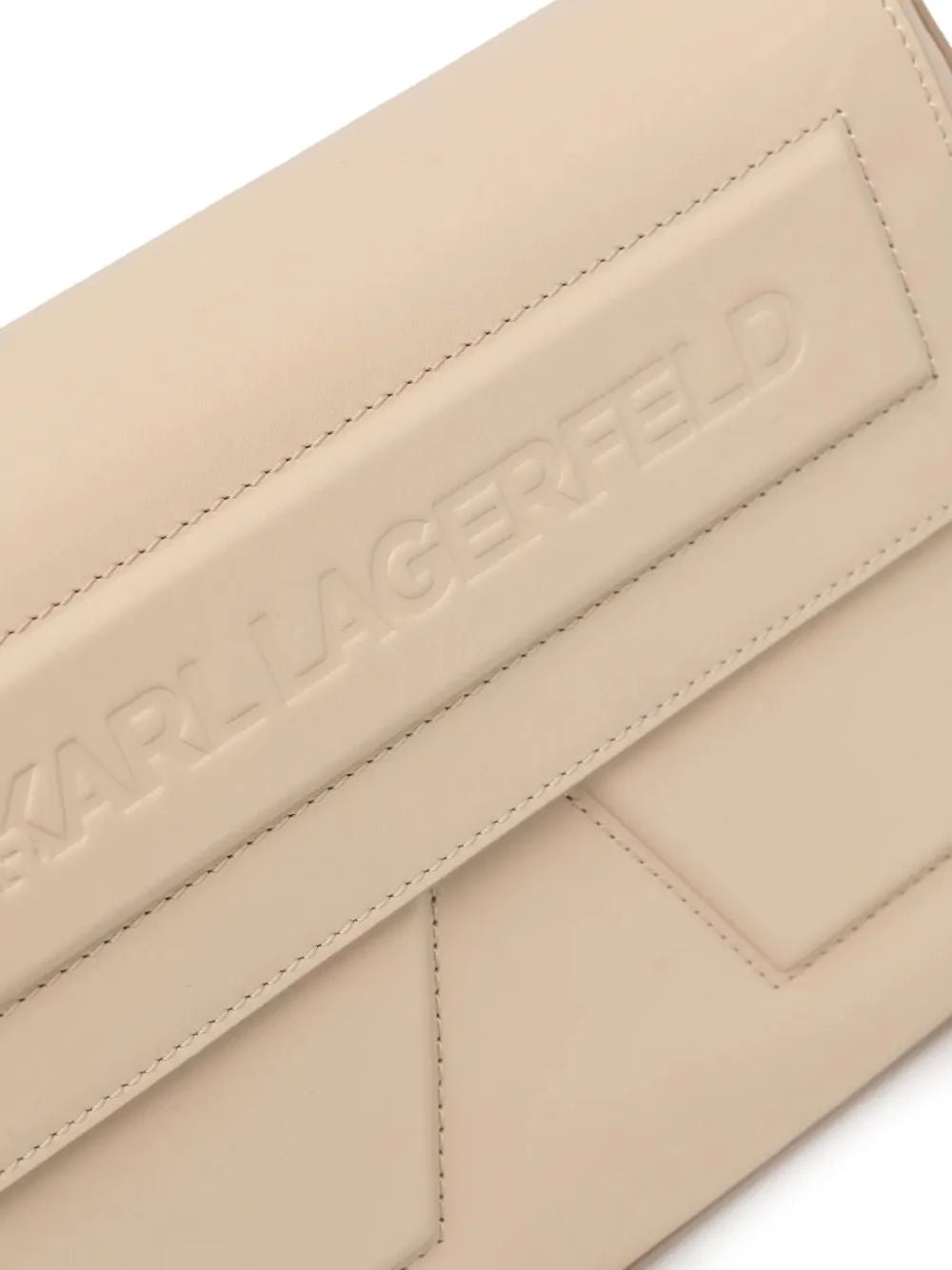 KARL LAGERFELD Shoulder Ikon Mini Relief Logo Handbag